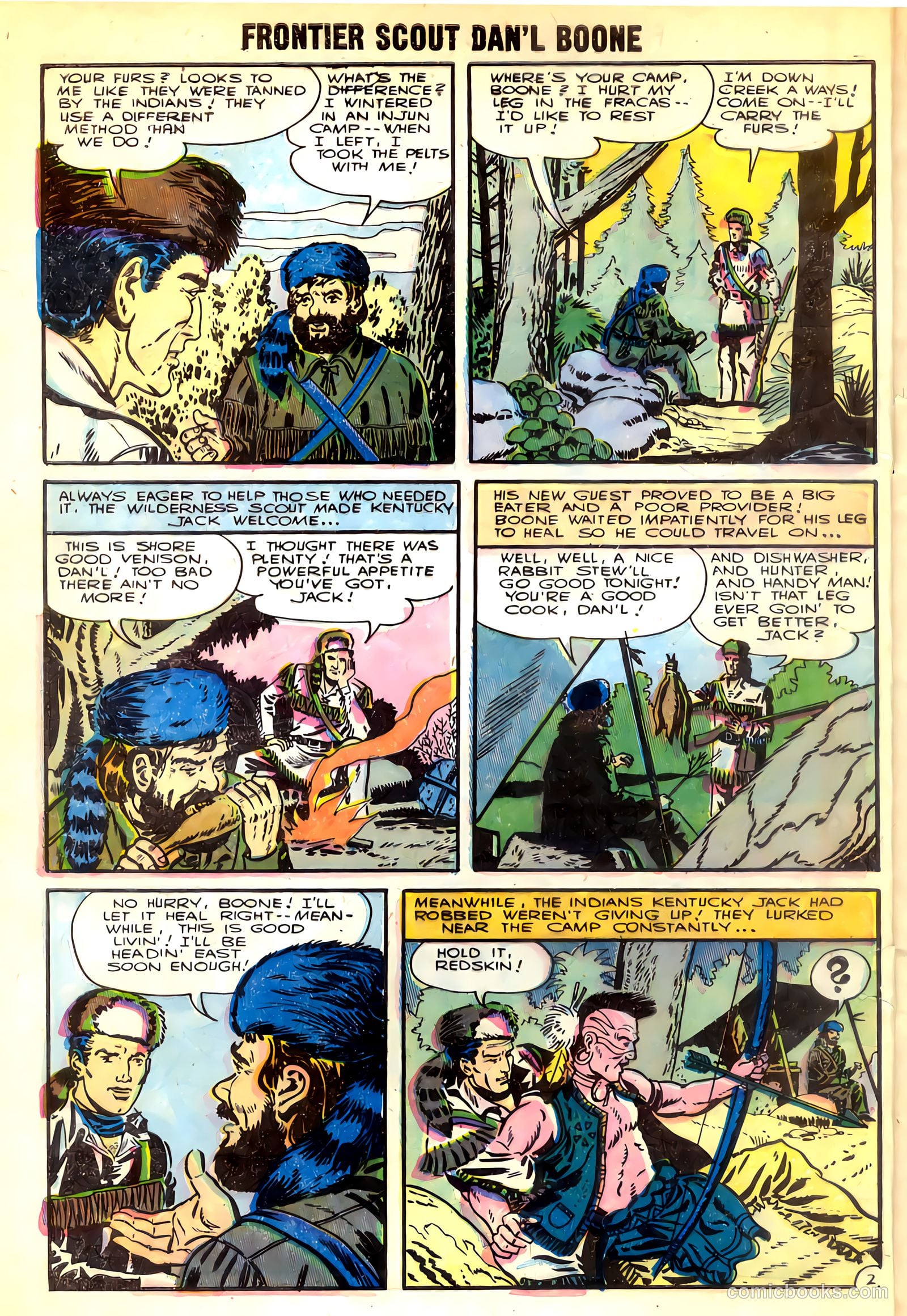 Frontier Scout, Dan'l Boone #10 (1956, Charlton) — page 4 of 36