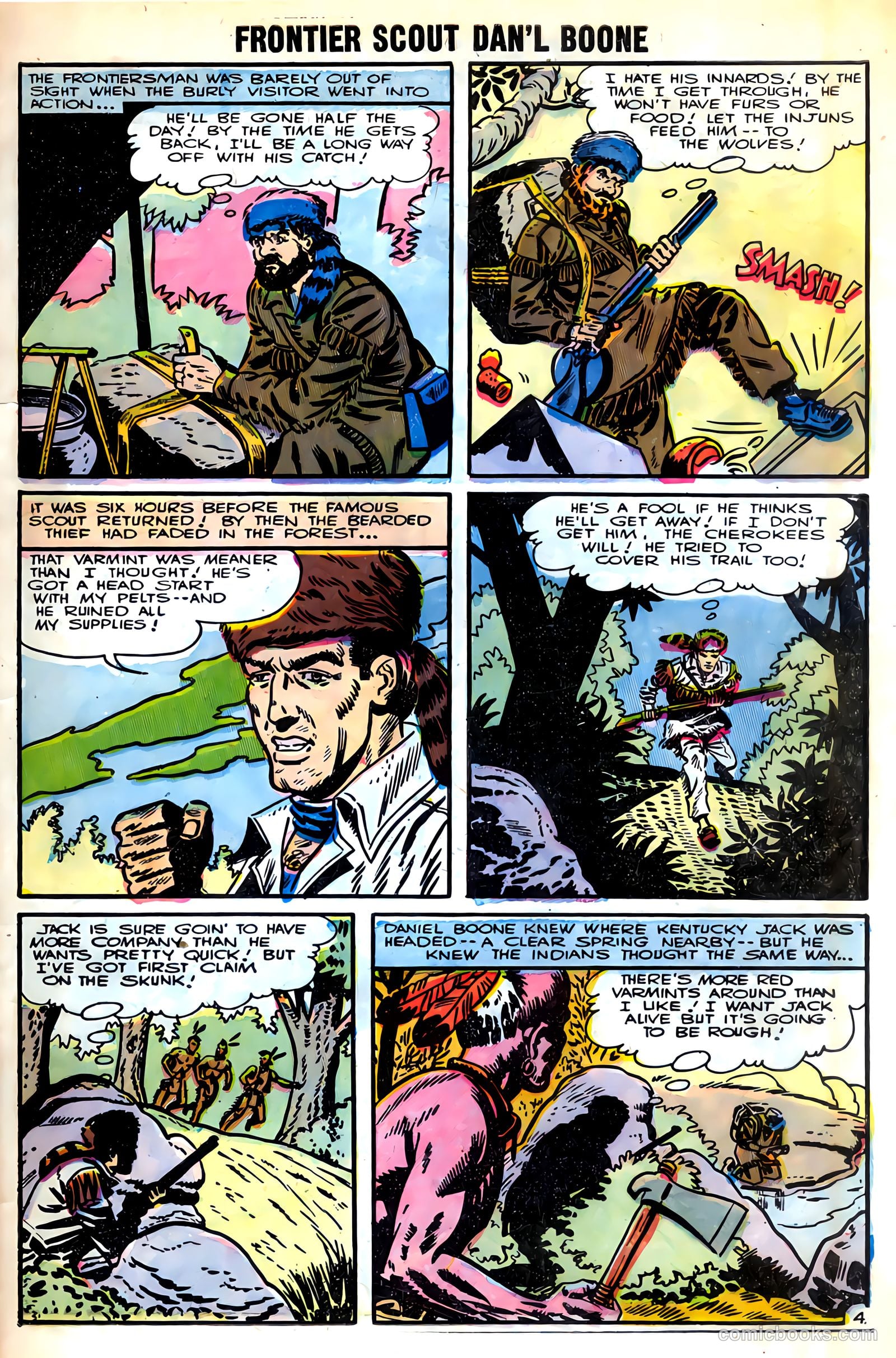 Frontier Scout, Dan'l Boone #10 (1956, Charlton) — page 7 of 36