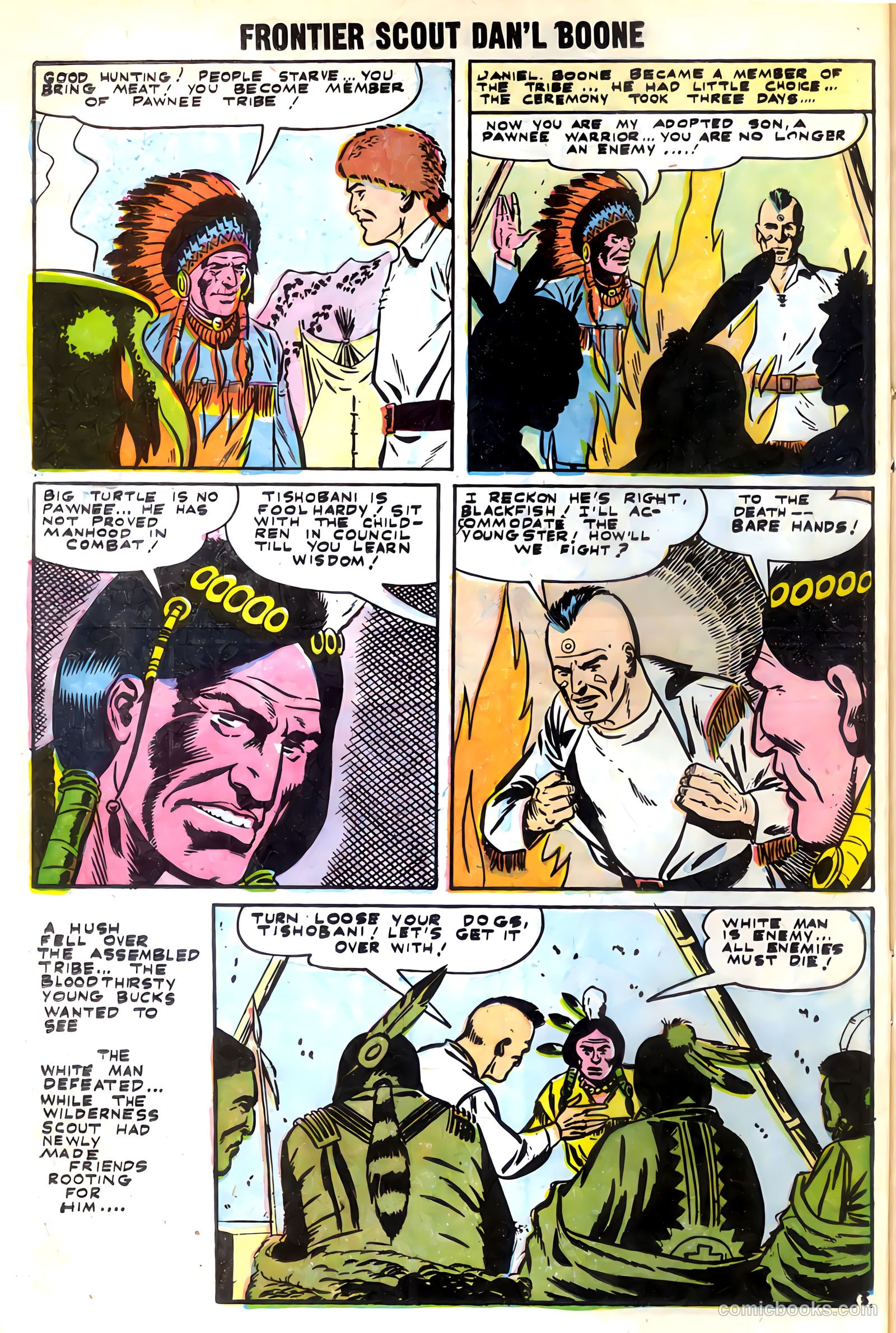 Frontier Scout, Dan'l Boone #10 (1956, Charlton) — page 12 of 36