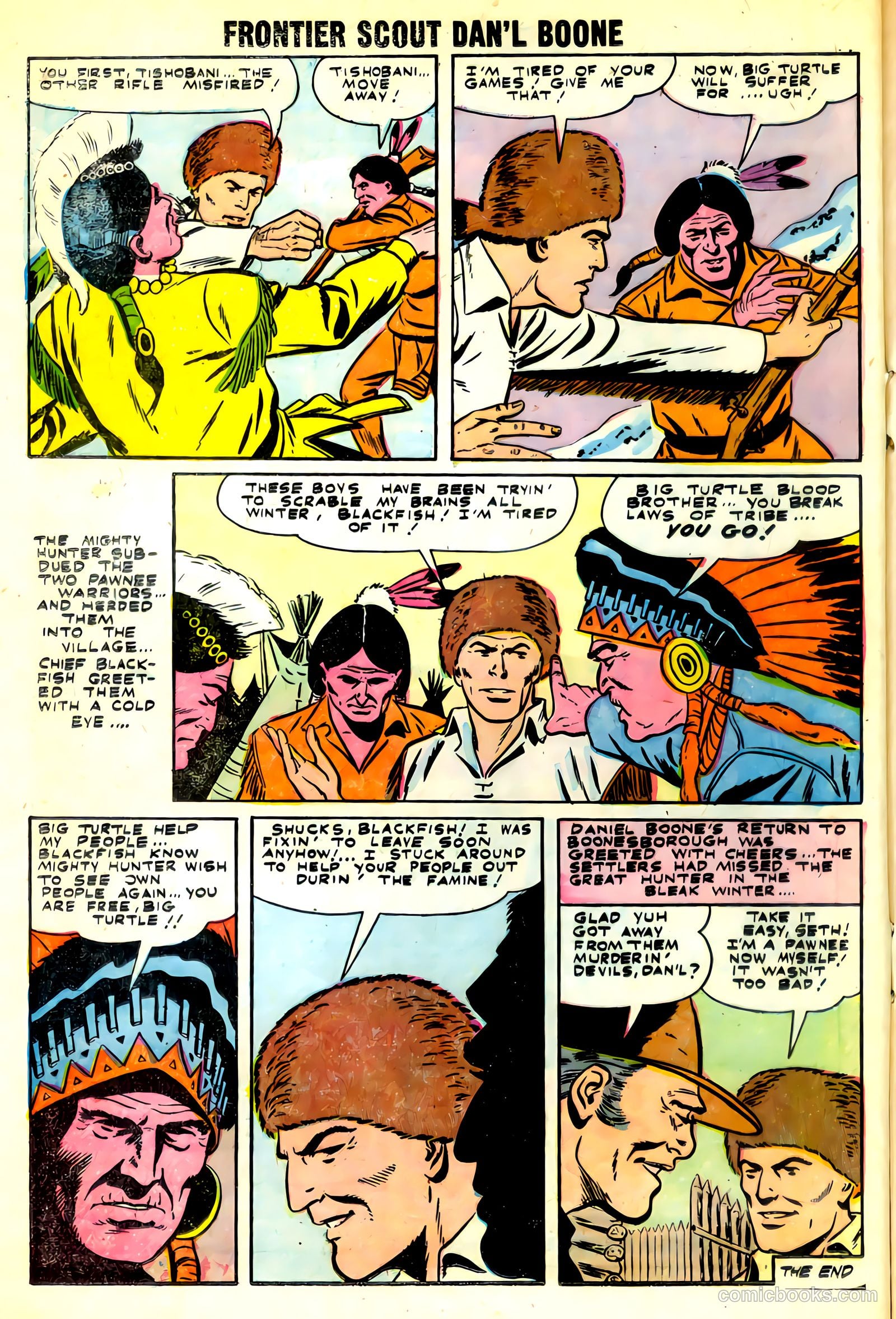 Frontier Scout, Dan'l Boone #10 (1956, Charlton) — page 16 of 36