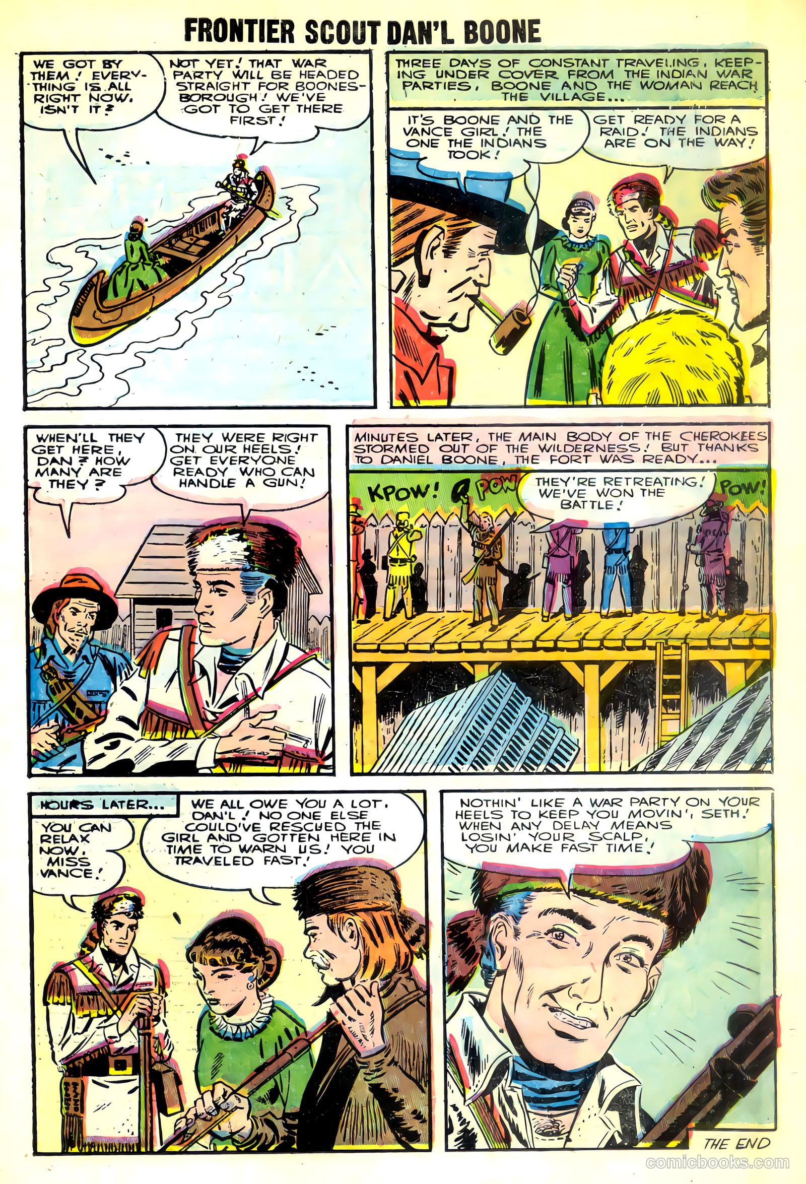 Frontier Scout, Dan'l Boone #10 (1956, Charlton) — page 23 of 36