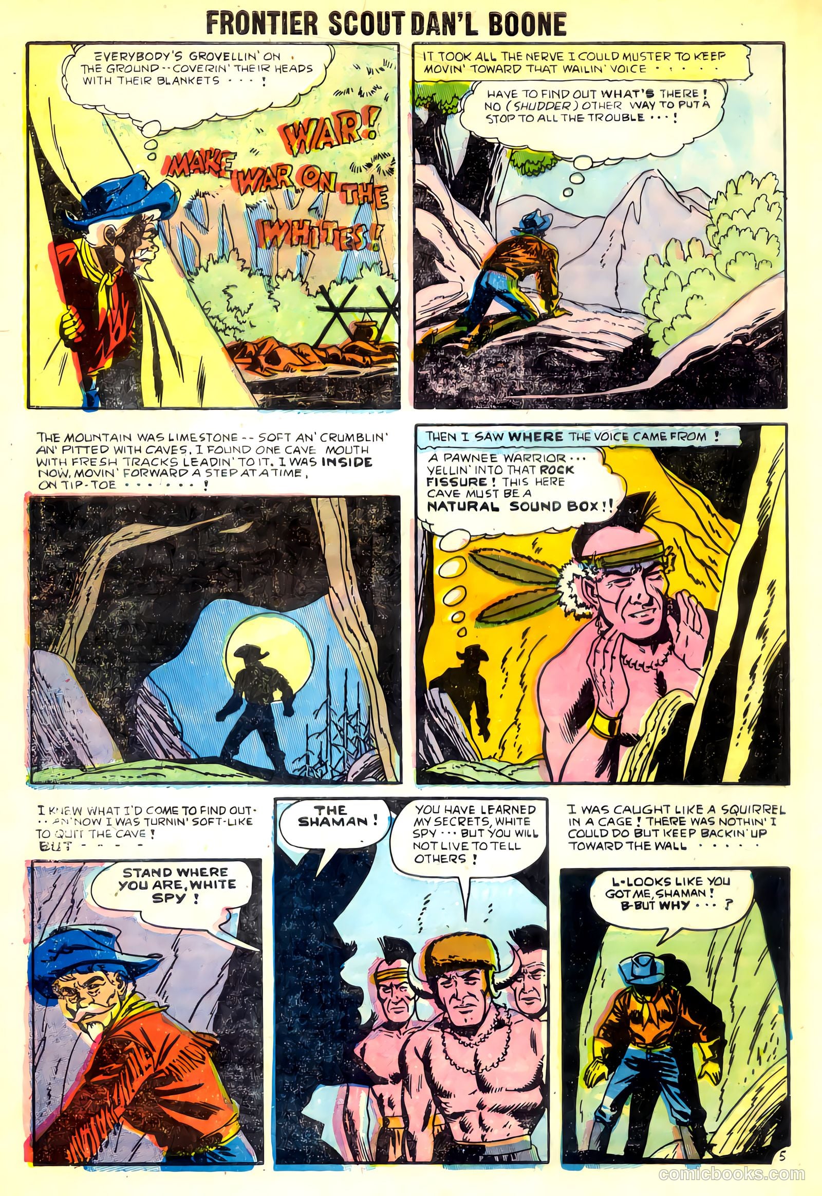 Frontier Scout, Dan'l Boone #10 (1956, Charlton) — page 32 of 36