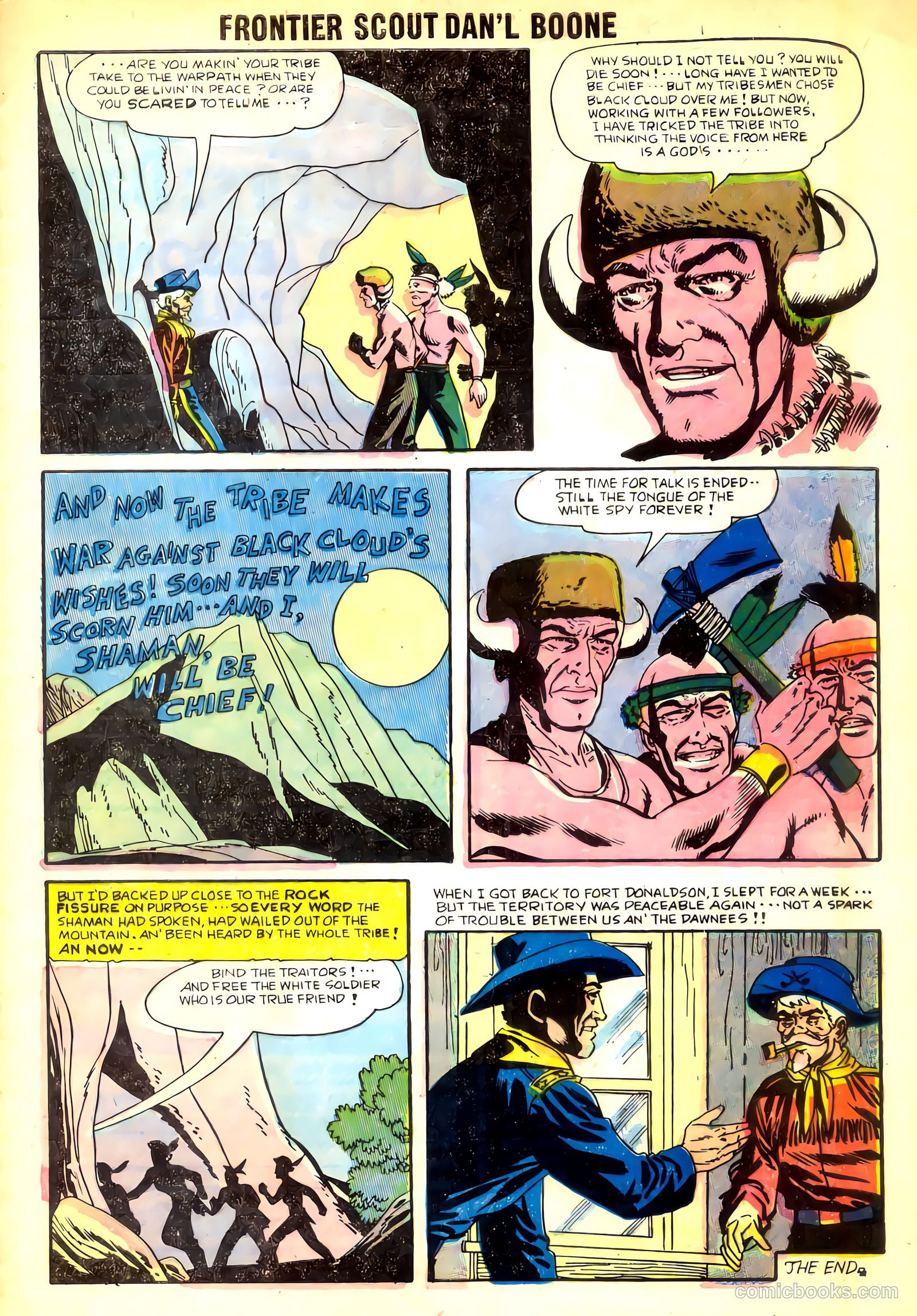 Frontier Scout, Dan'l Boone #10 (1956, Charlton) — page 33 of 36