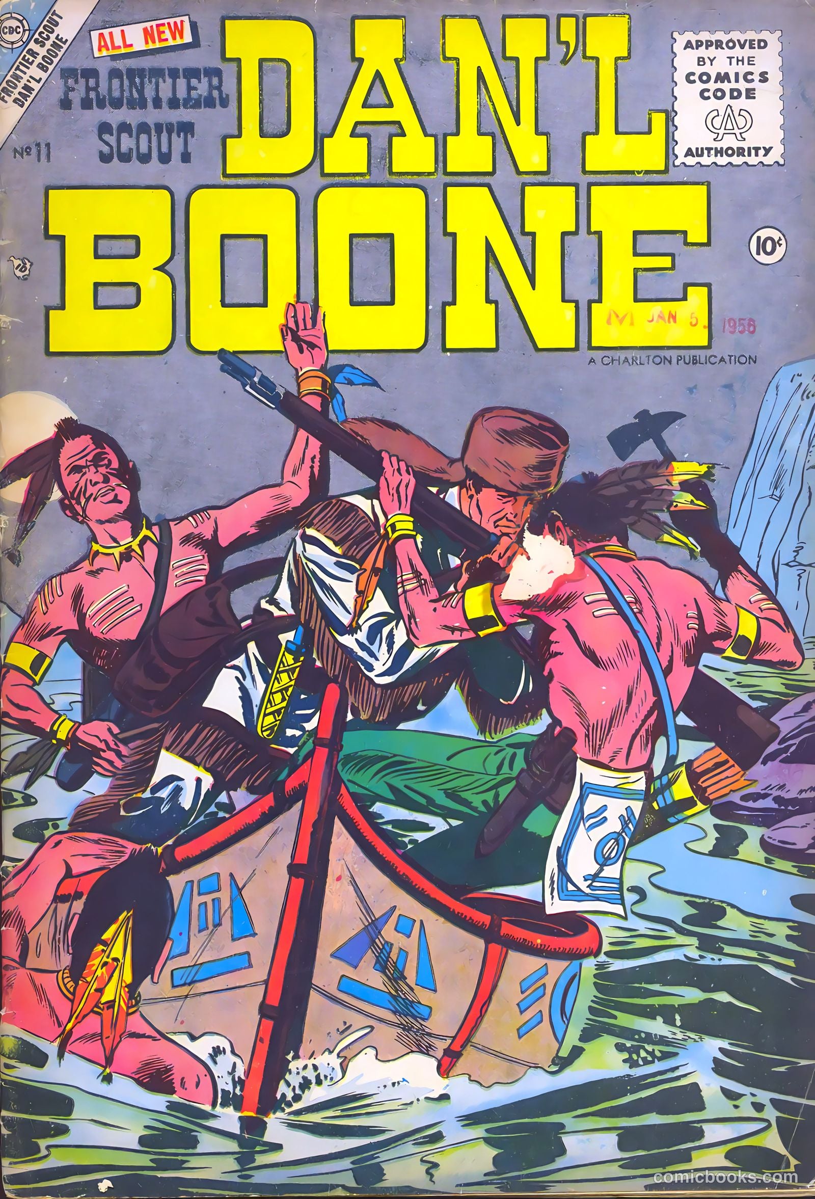 Frontier Scout, Dan'l Boone #11 (1956, Charlton) — page 1 of 36