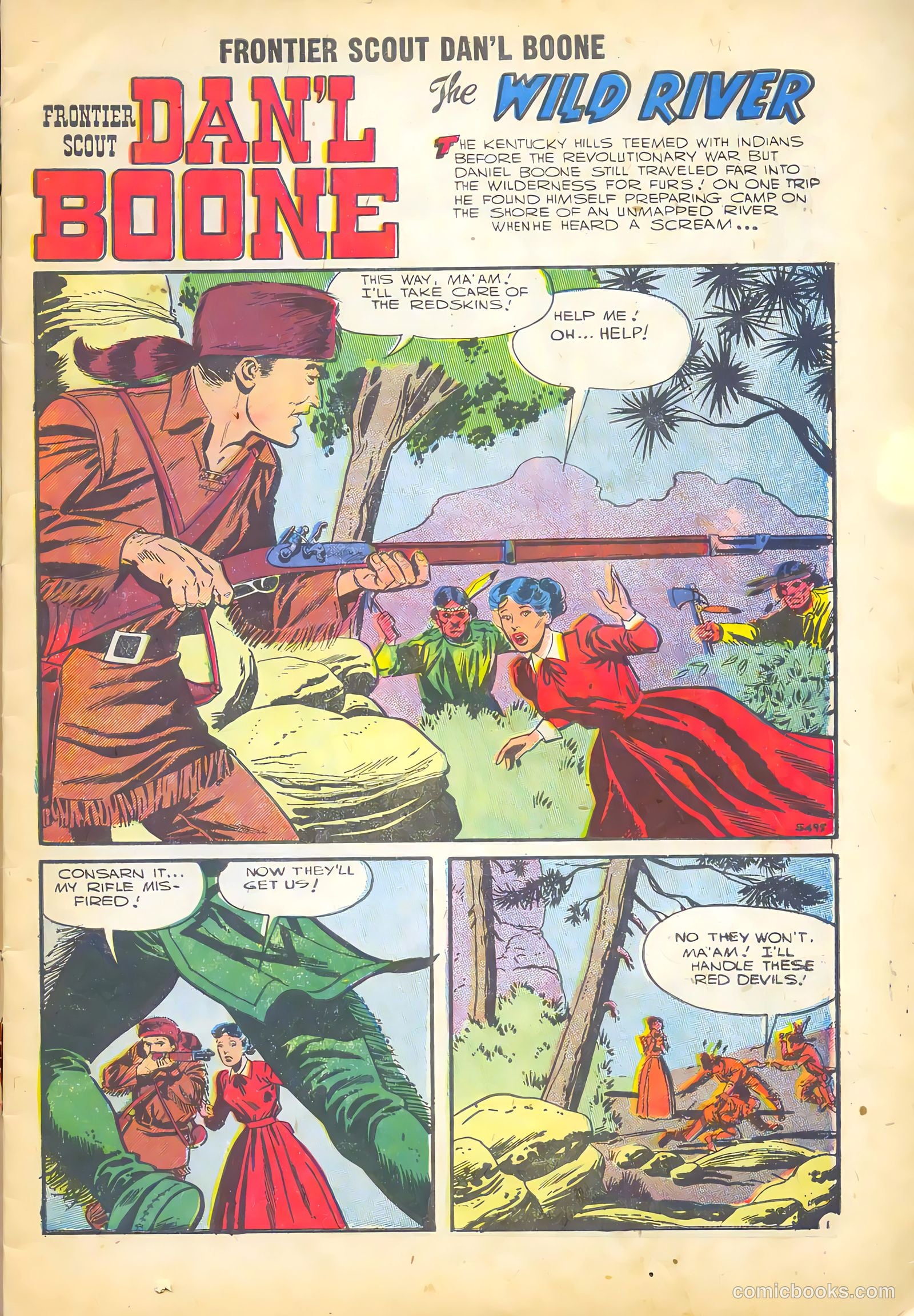 Frontier Scout, Dan'l Boone #11 (1956, Charlton) — page 3 of 36