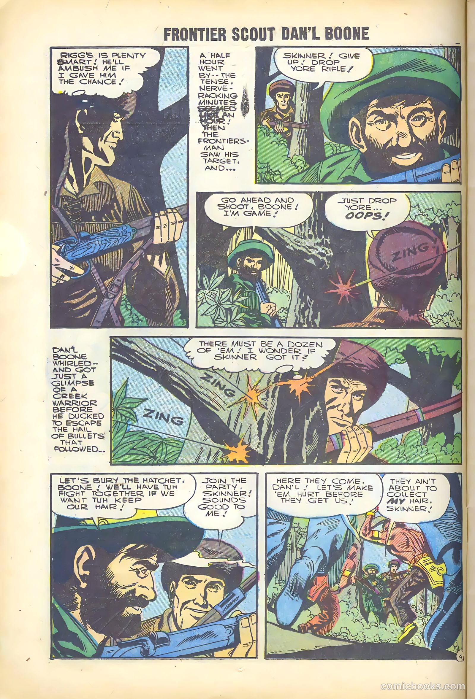 Frontier Scout, Dan'l Boone #11 (1956, Charlton) — page 12 of 36