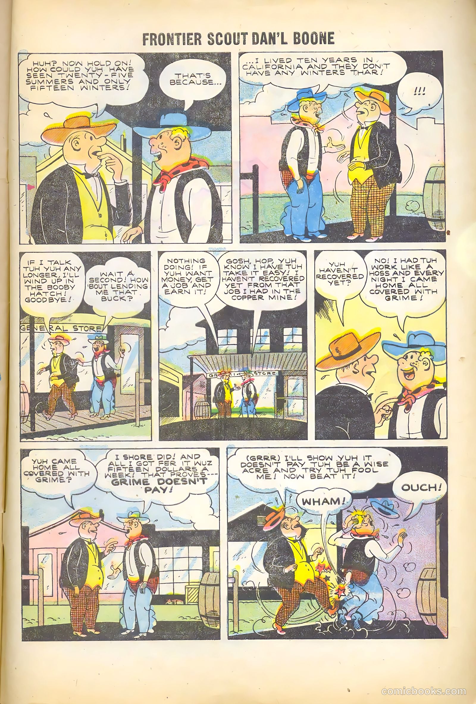 Frontier Scout, Dan'l Boone #11 (1956, Charlton) — page 33 of 36