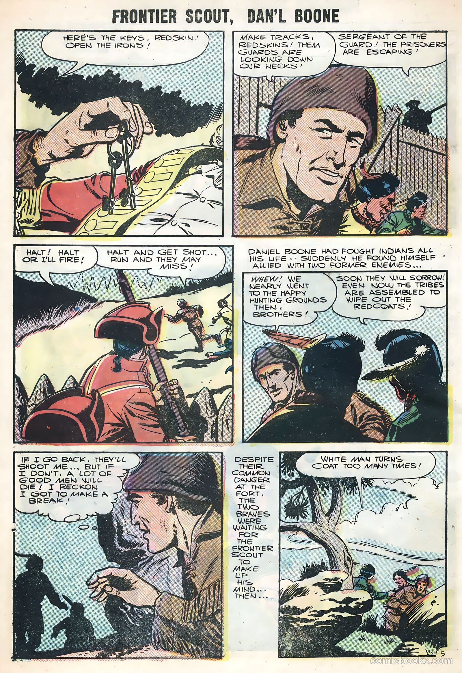 Frontier Scout, Dan'l Boone #12 (1956, Charlton) — page 8 of 36