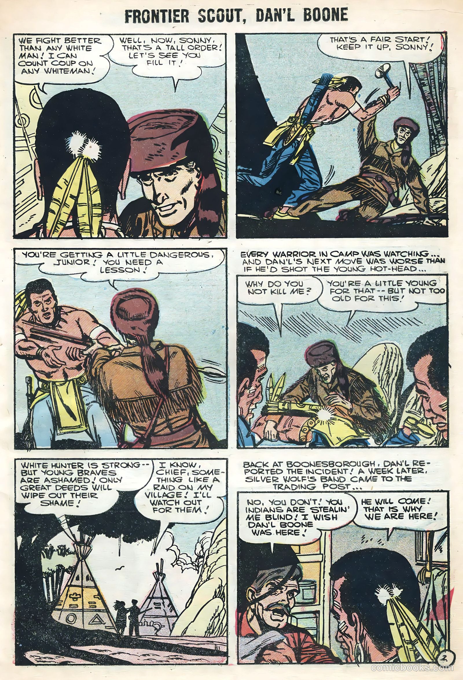 Frontier Scout, Dan'l Boone #12 (1956, Charlton) — page 11 of 36