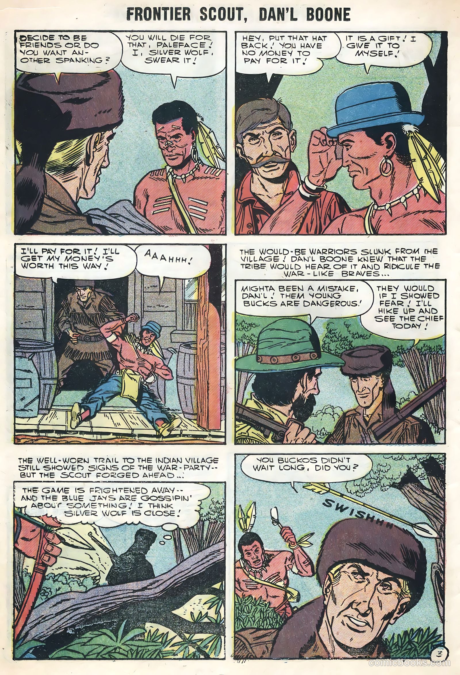 Frontier Scout, Dan'l Boone #12 (1956, Charlton) — page 12 of 36