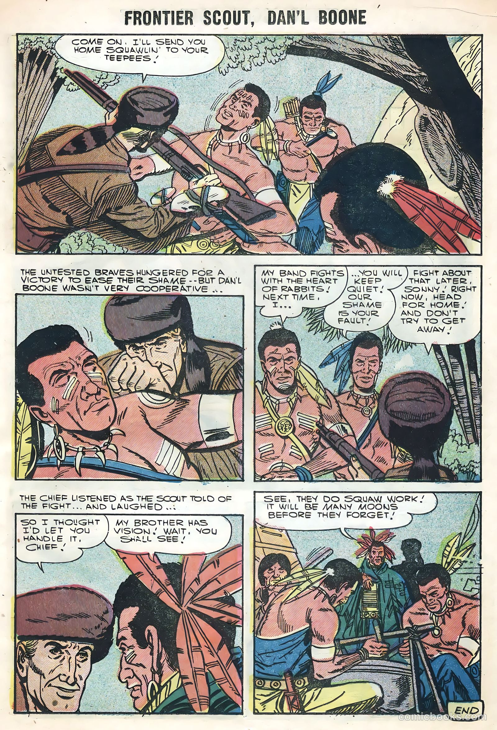 Frontier Scout, Dan'l Boone #12 (1956, Charlton) — page 13 of 36