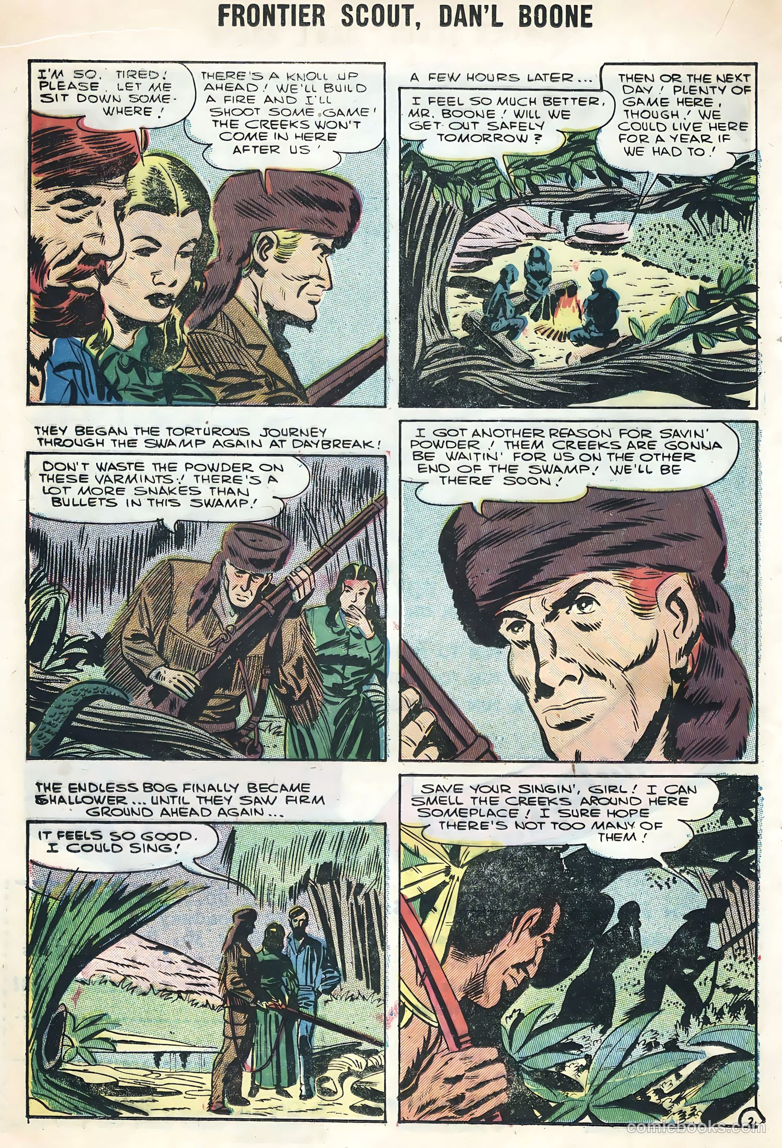 Frontier Scout, Dan'l Boone #12 (1956, Charlton) — page 16 of 36
