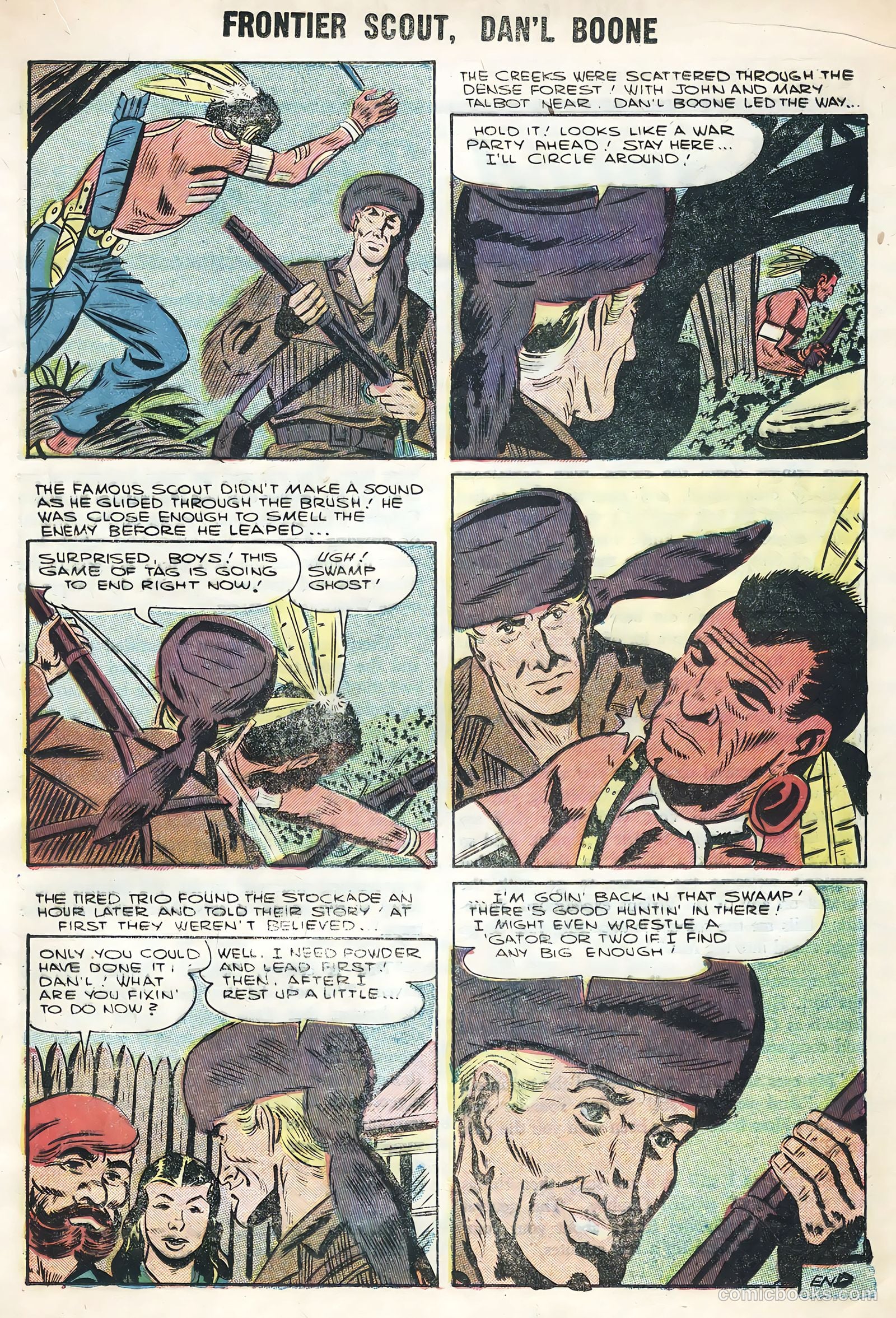Frontier Scout, Dan'l Boone #12 (1956, Charlton) — page 17 of 36