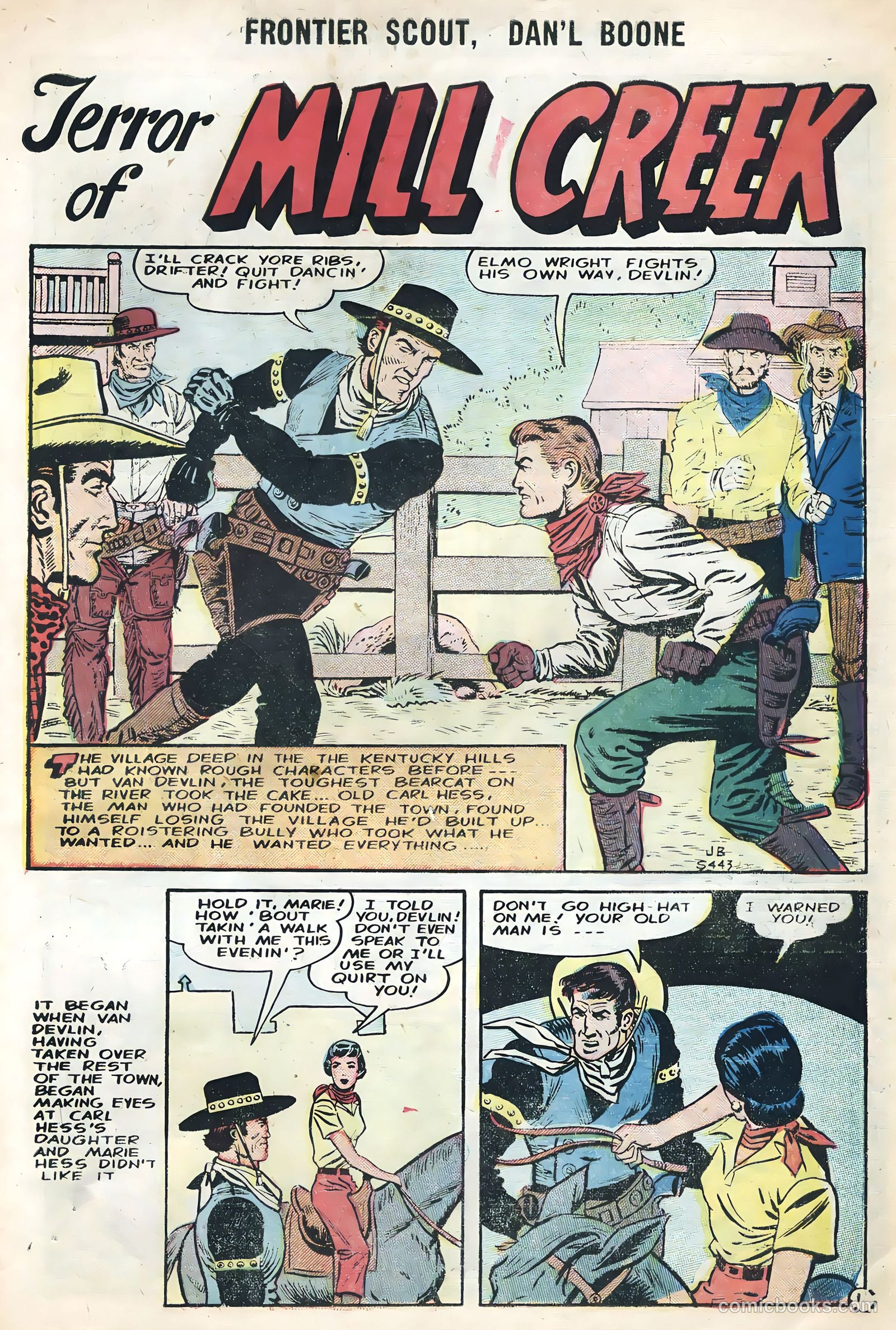 Frontier Scout, Dan'l Boone #12 (1956, Charlton) — page 27 of 36