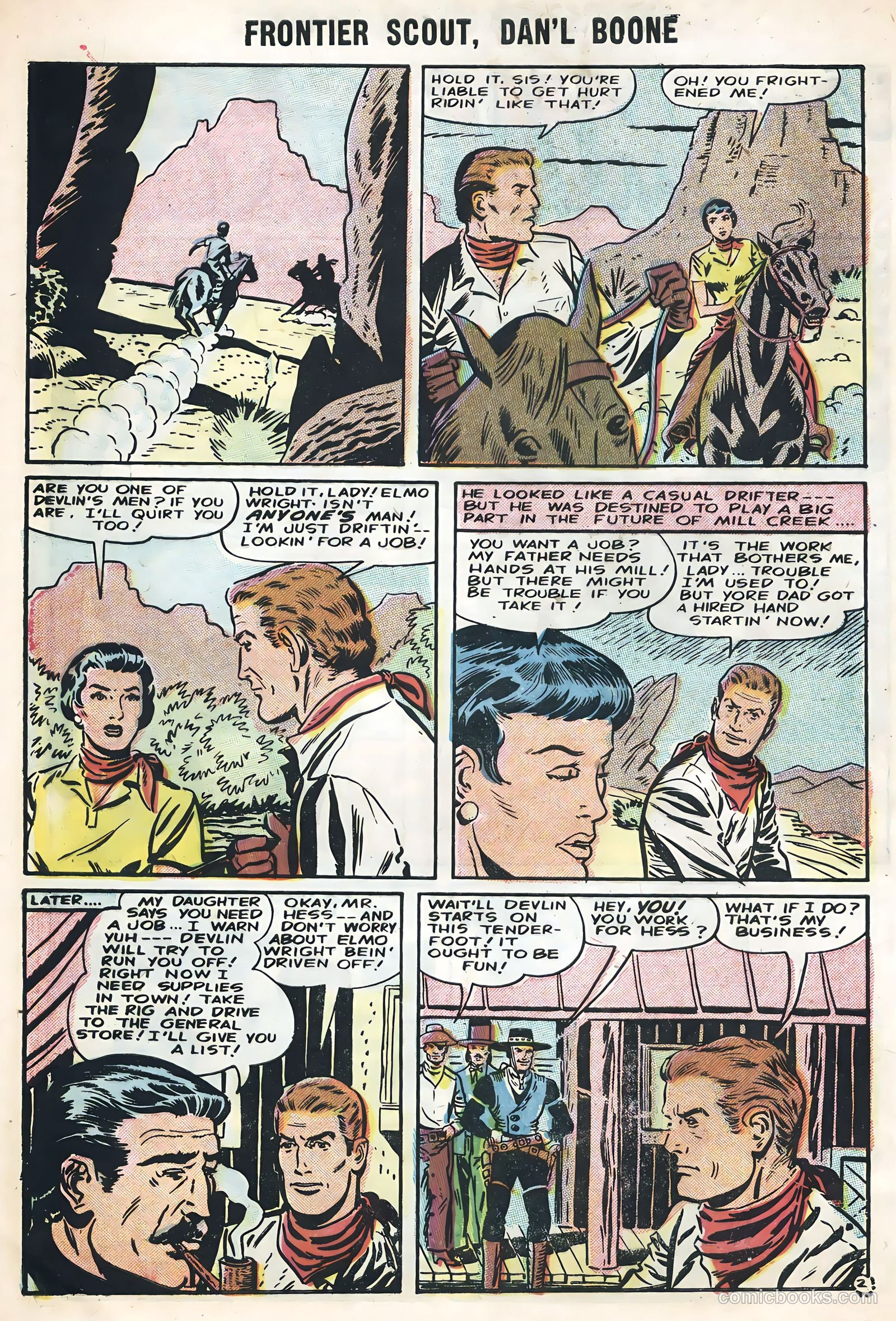 Frontier Scout, Dan'l Boone #12 (1956, Charlton) — page 28 of 36