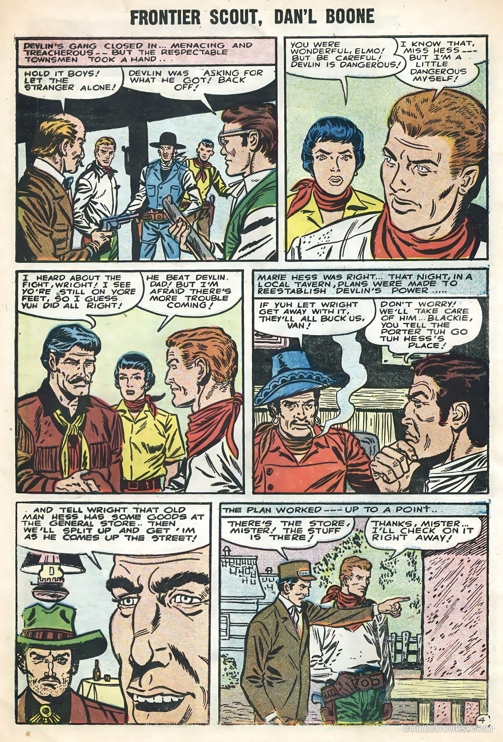 Frontier Scout, Dan'l Boone #12 (1956, Charlton) — page 30 of 36