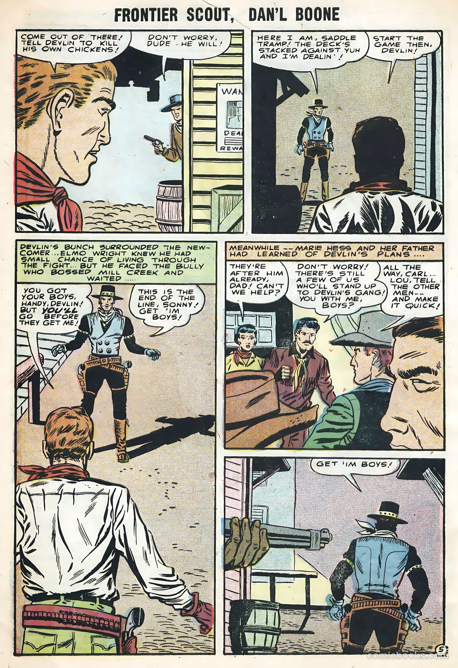 Frontier Scout, Dan'l Boone #12 (1956, Charlton) — page 32 of 36