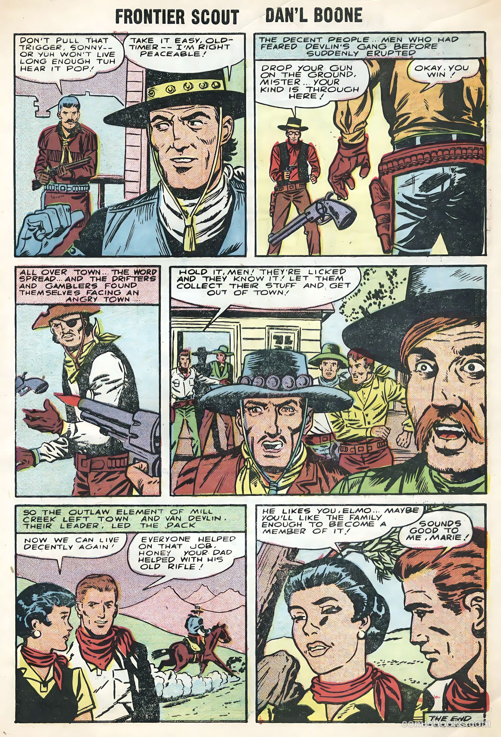 Frontier Scout, Dan'l Boone #12 (1956, Charlton) — page 33 of 36