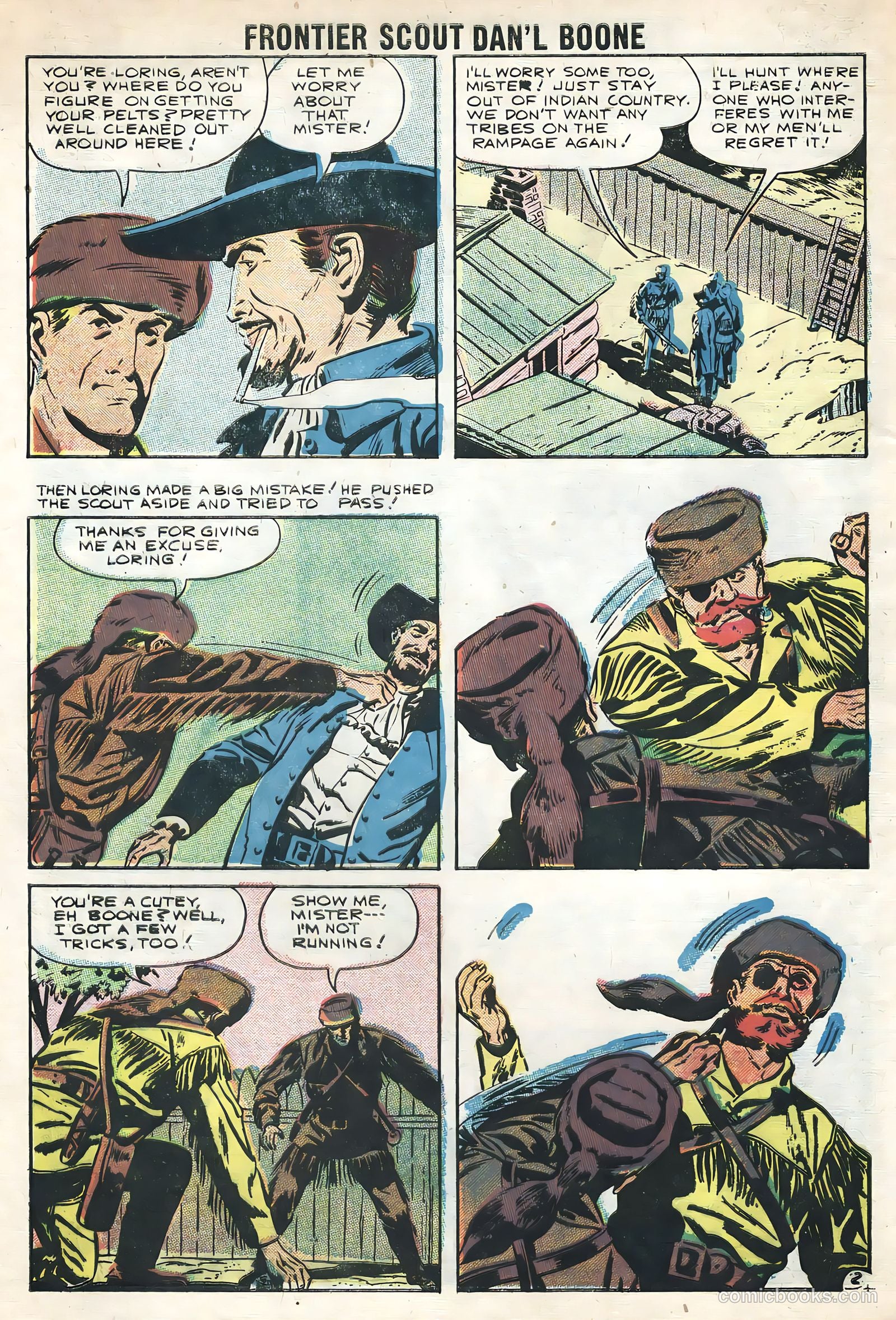 Frontier Scout, Dan'l Boone #13 (1956, Charlton) — page 4 of 36
