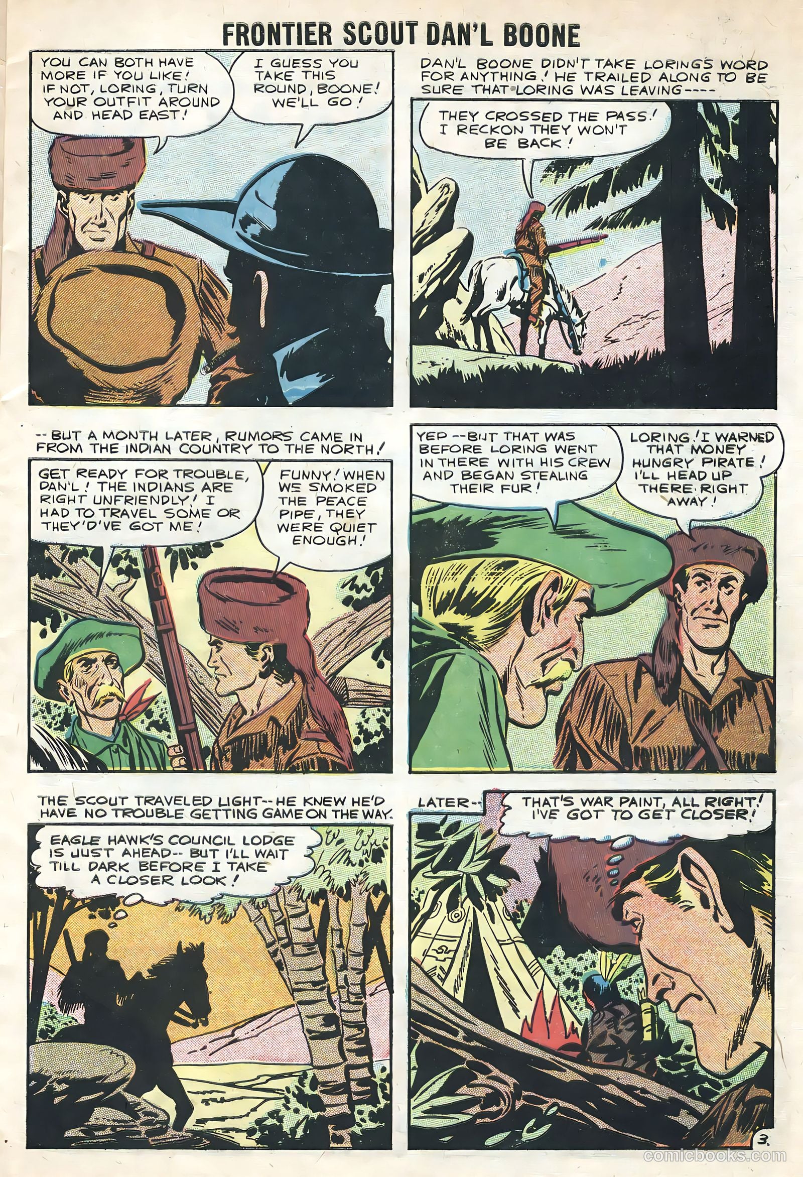 Frontier Scout, Dan'l Boone #13 (1956, Charlton) — page 5 of 36