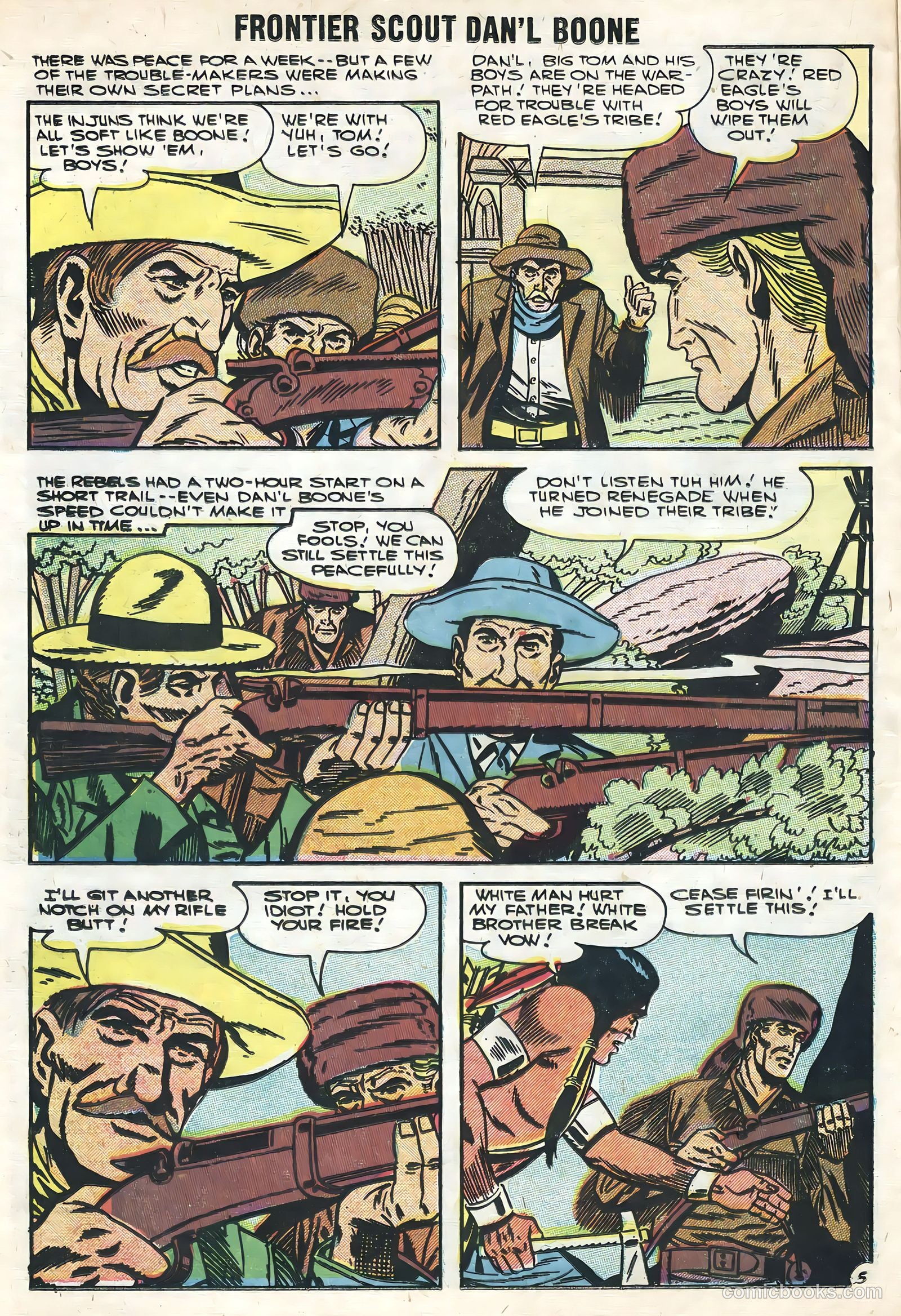 Frontier Scout, Dan'l Boone #13 (1956, Charlton) — page 16 of 36