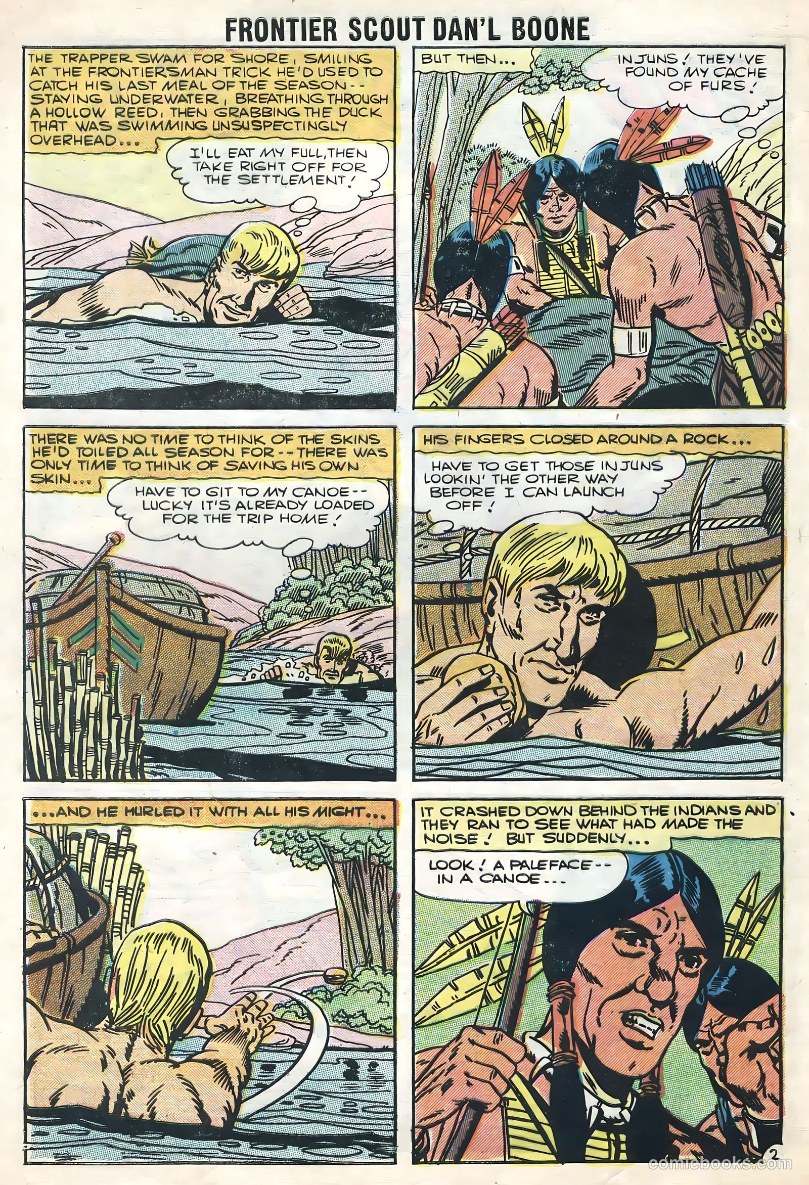 Frontier Scout, Dan'l Boone #13 (1956, Charlton) — page 28 of 36