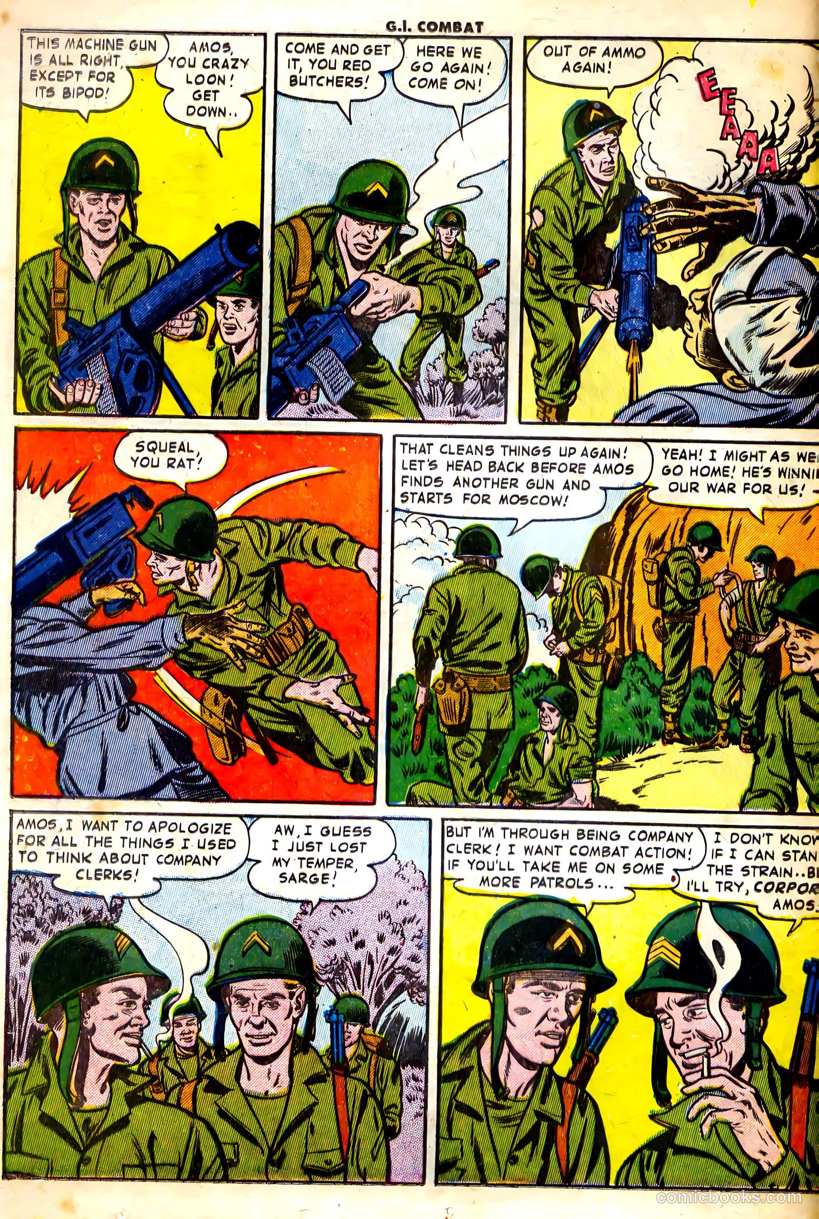 G.I. Combat #10 (1953) — page 16 of 28