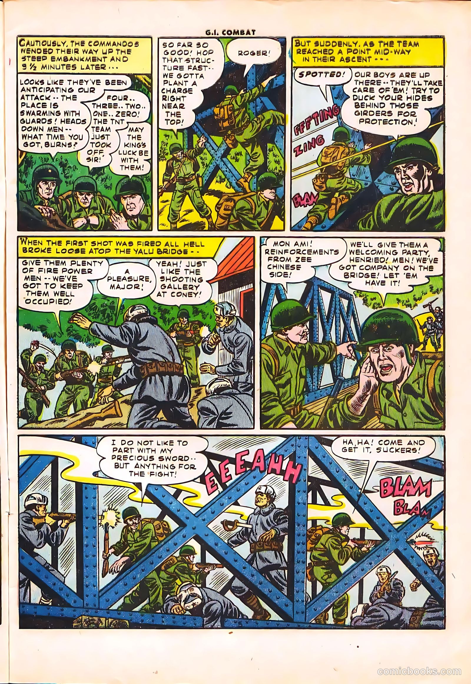 G.I. Combat #13 (1954) — page 7 of 36
