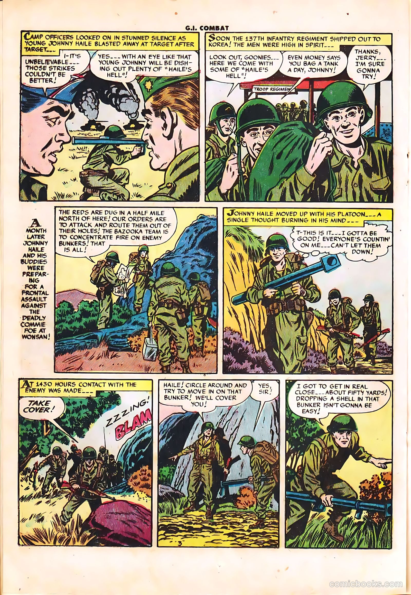 G.I. Combat #13 (1954) — page 20 of 36