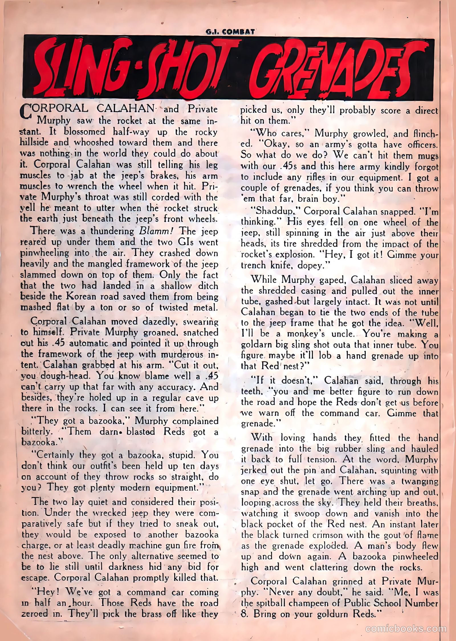G.I. Combat #20 (1955) — page 32 of 33