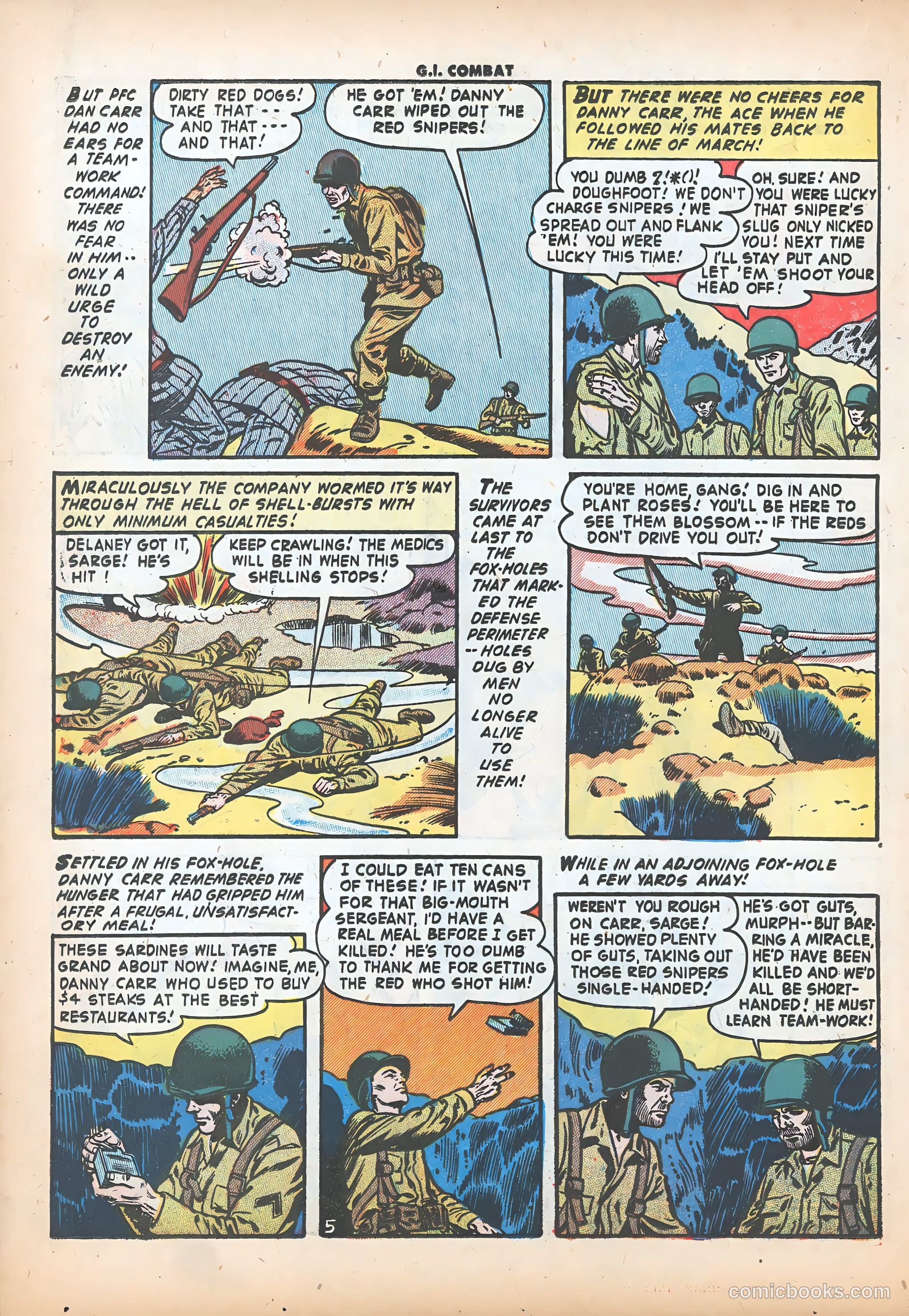 G.I. Combat #23 (1955) — page 22 of 35