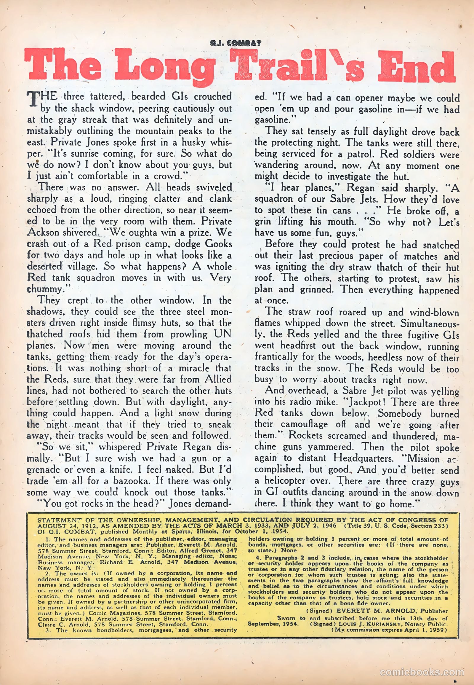 G.I. Combat #23 (1955) — page 26 of 35
