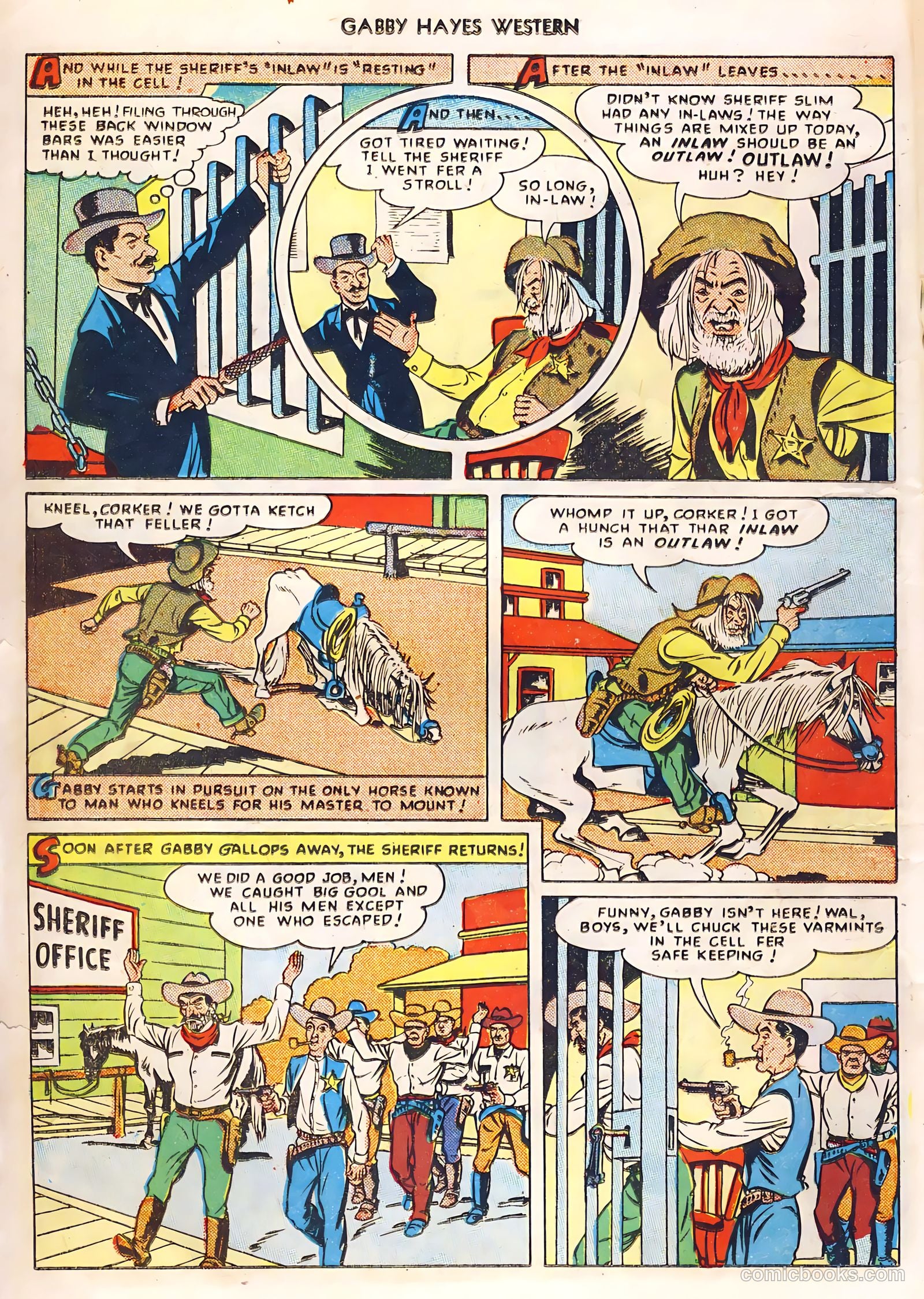 Gabby Hayes Western #10 (1949) — page 17 of 34