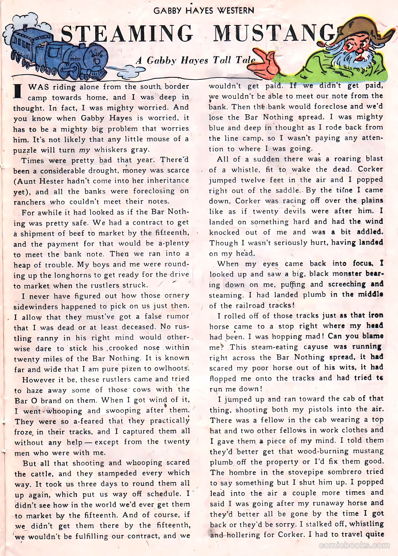 Gabby Hayes Western #34 (1951) — page 22 of 30