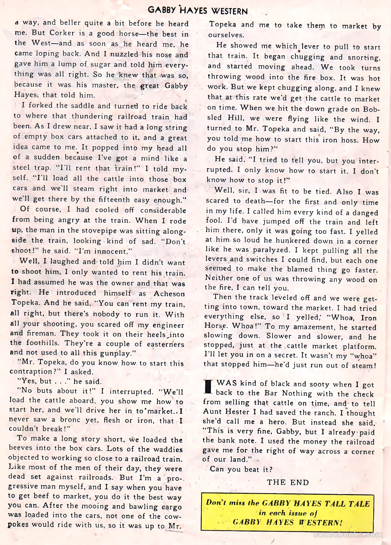 Gabby Hayes Western #34 (1951) — page 23 of 30