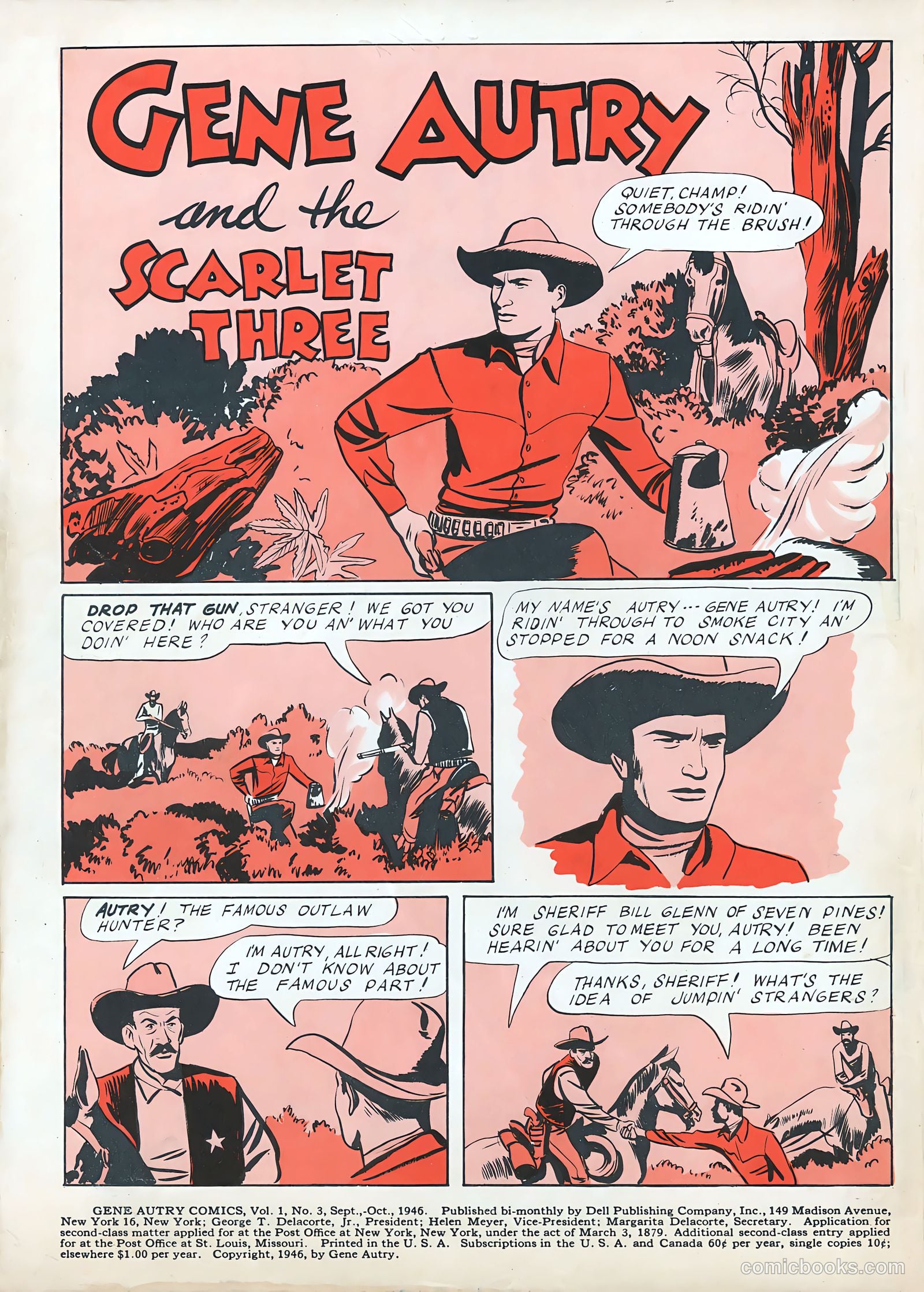 Gene Autry Comics #3 (1942) — page 2 of 52
