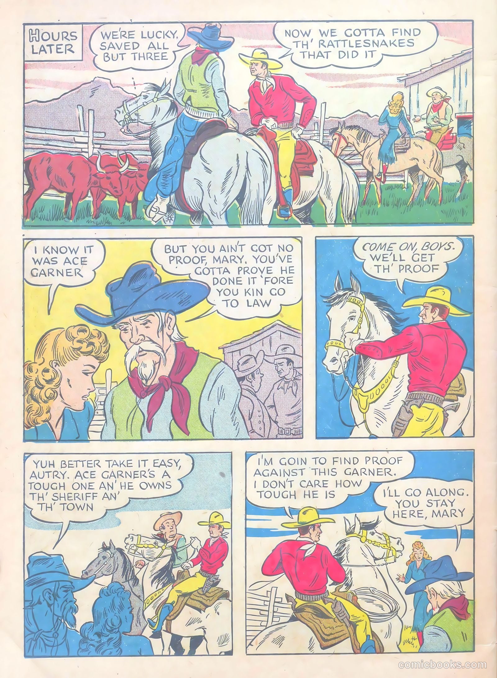 Gene Autry Comics #3 (1942) — page 64 of 68