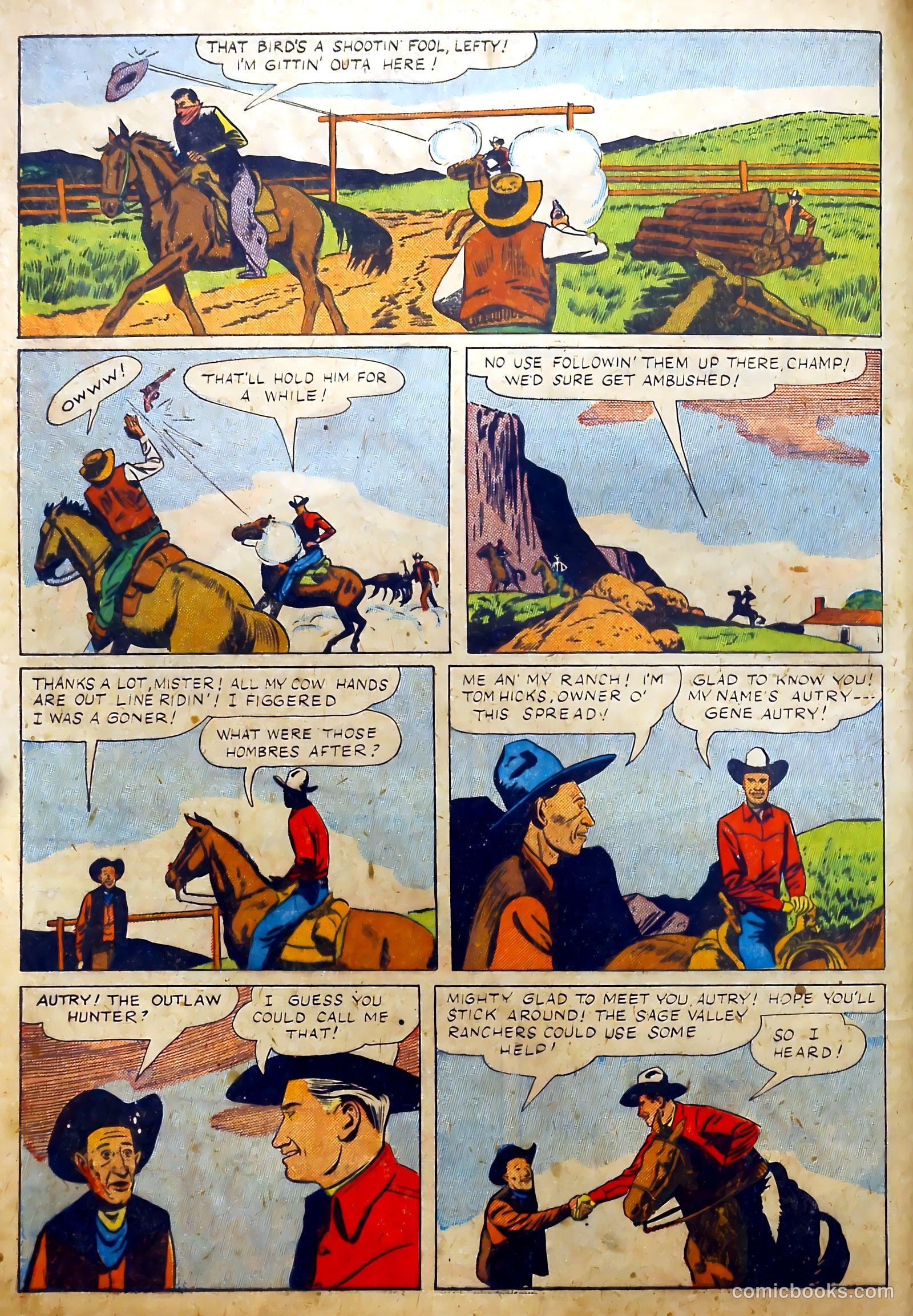 Gene Autry Comics #7 (1943) — page 4 of 51