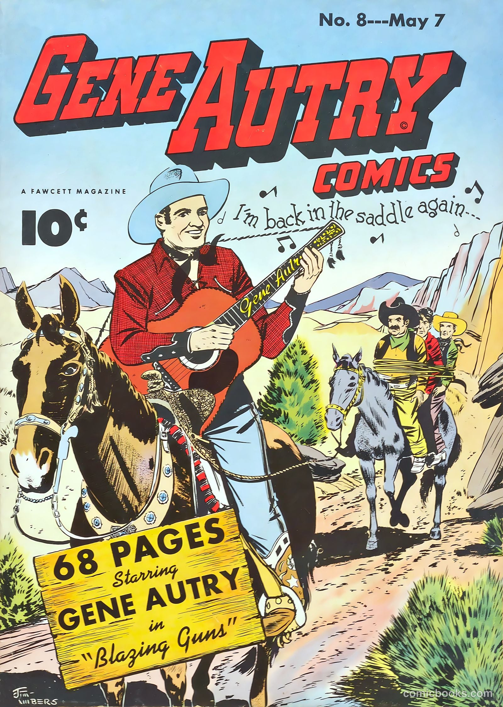 Gene Autry Comics #8 cover
