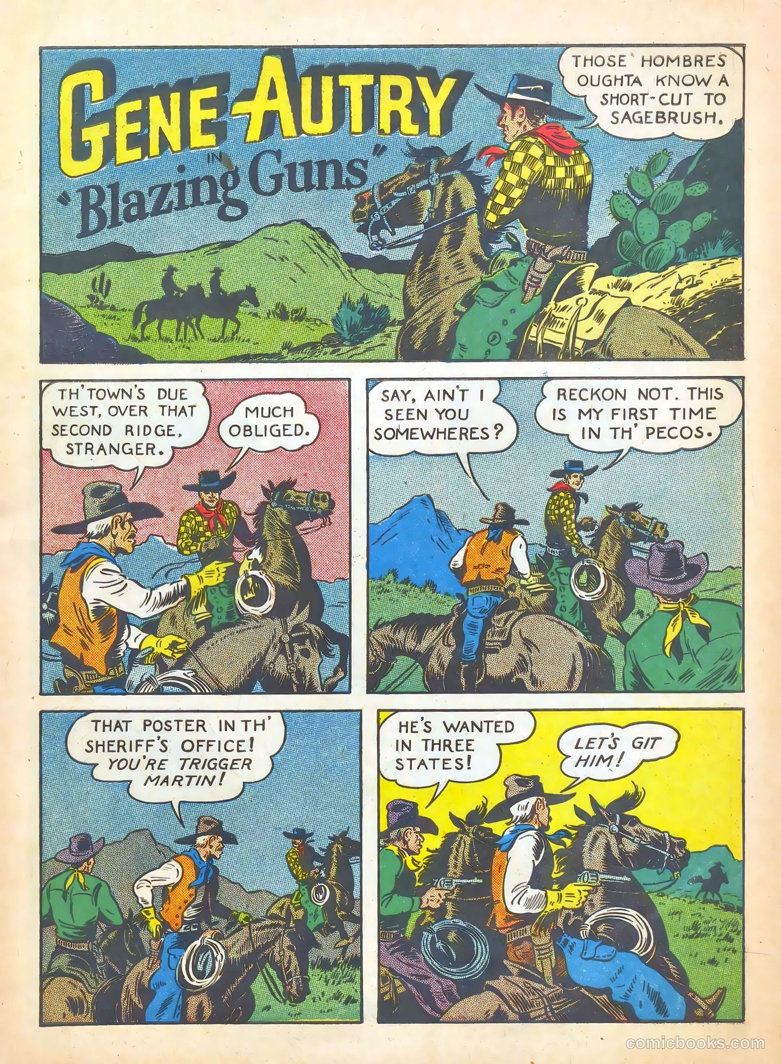 Gene Autry Comics #8 (1943) — page 3 of 68
