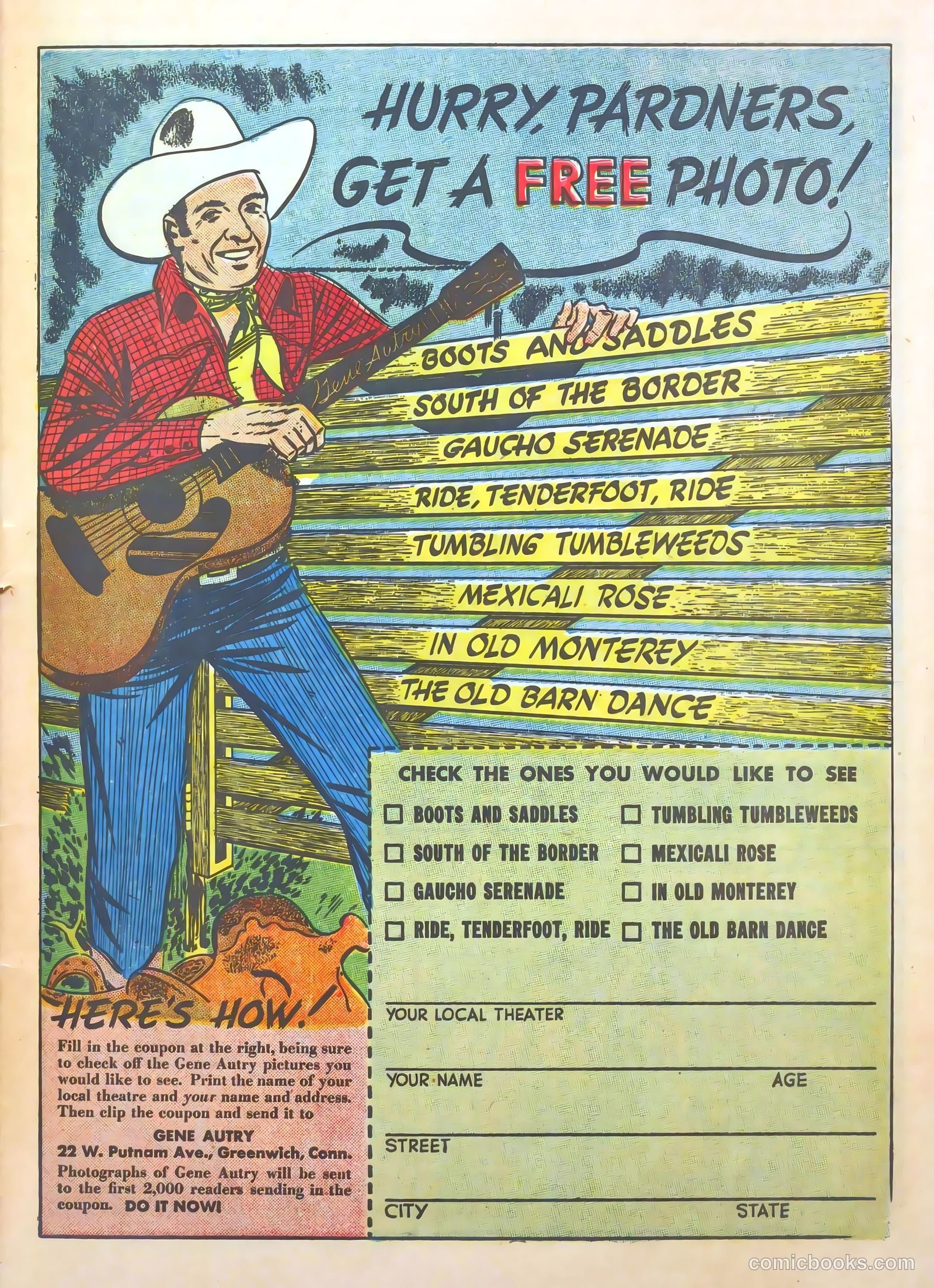 Gene Autry Comics #8 (1943) — page 61 of 68