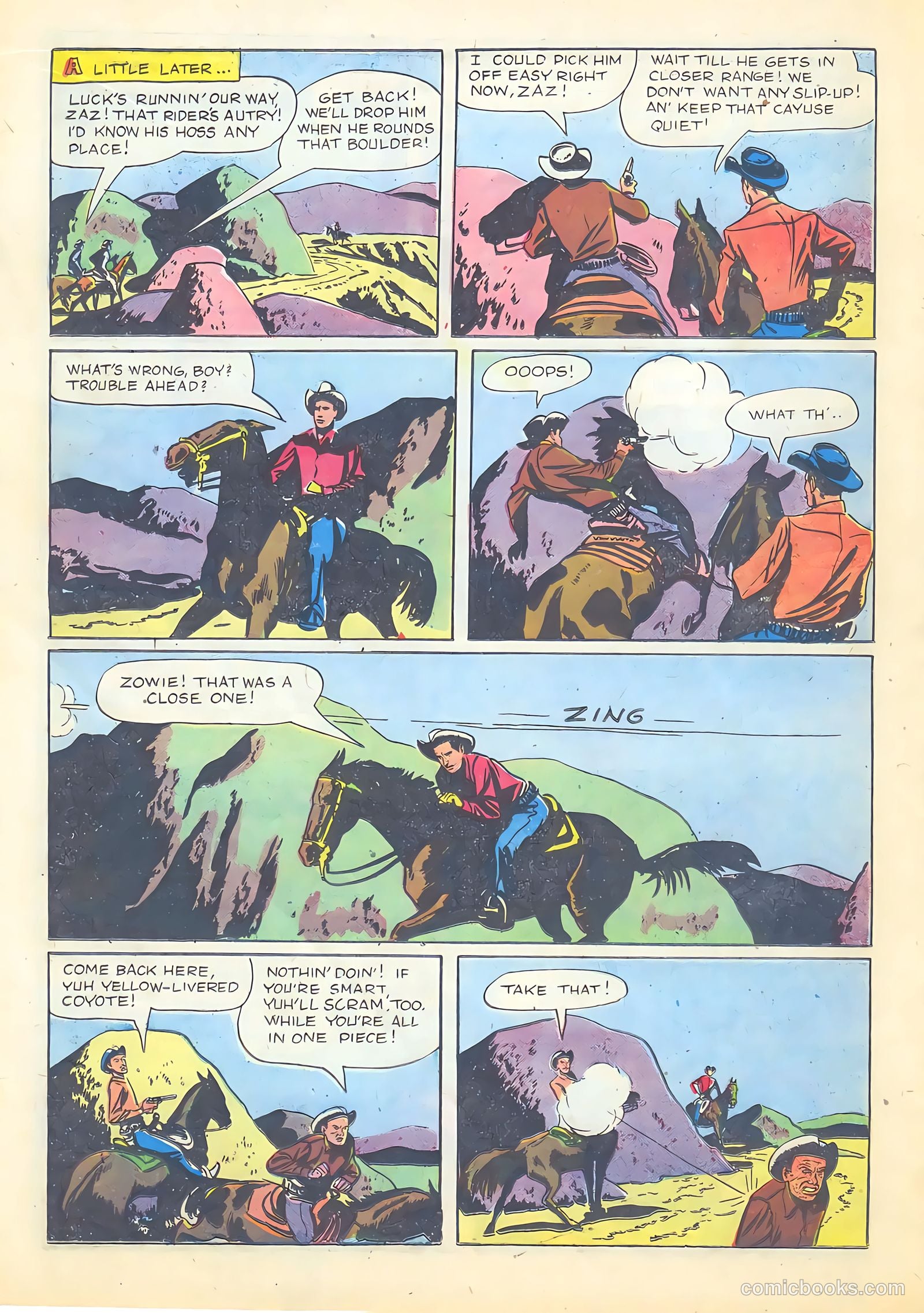 Gene Autry Comics #9 (1943) — page 36 of 52