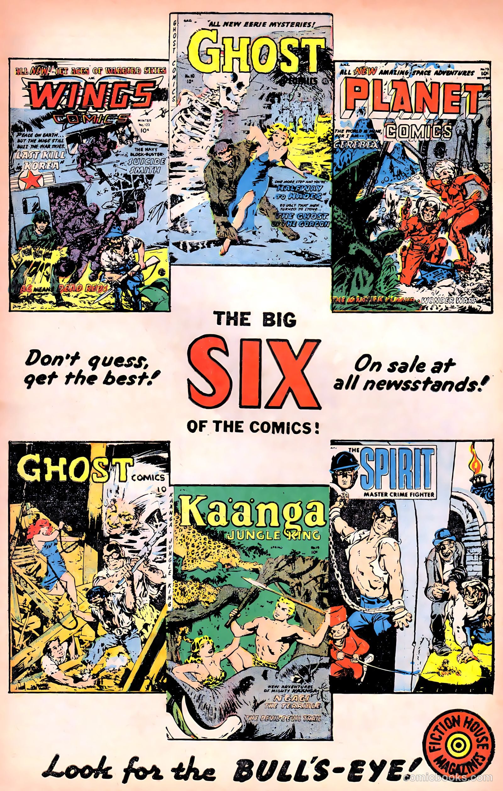 Ghost Comics #10 (1954, Fiction House) — page 3 of 36