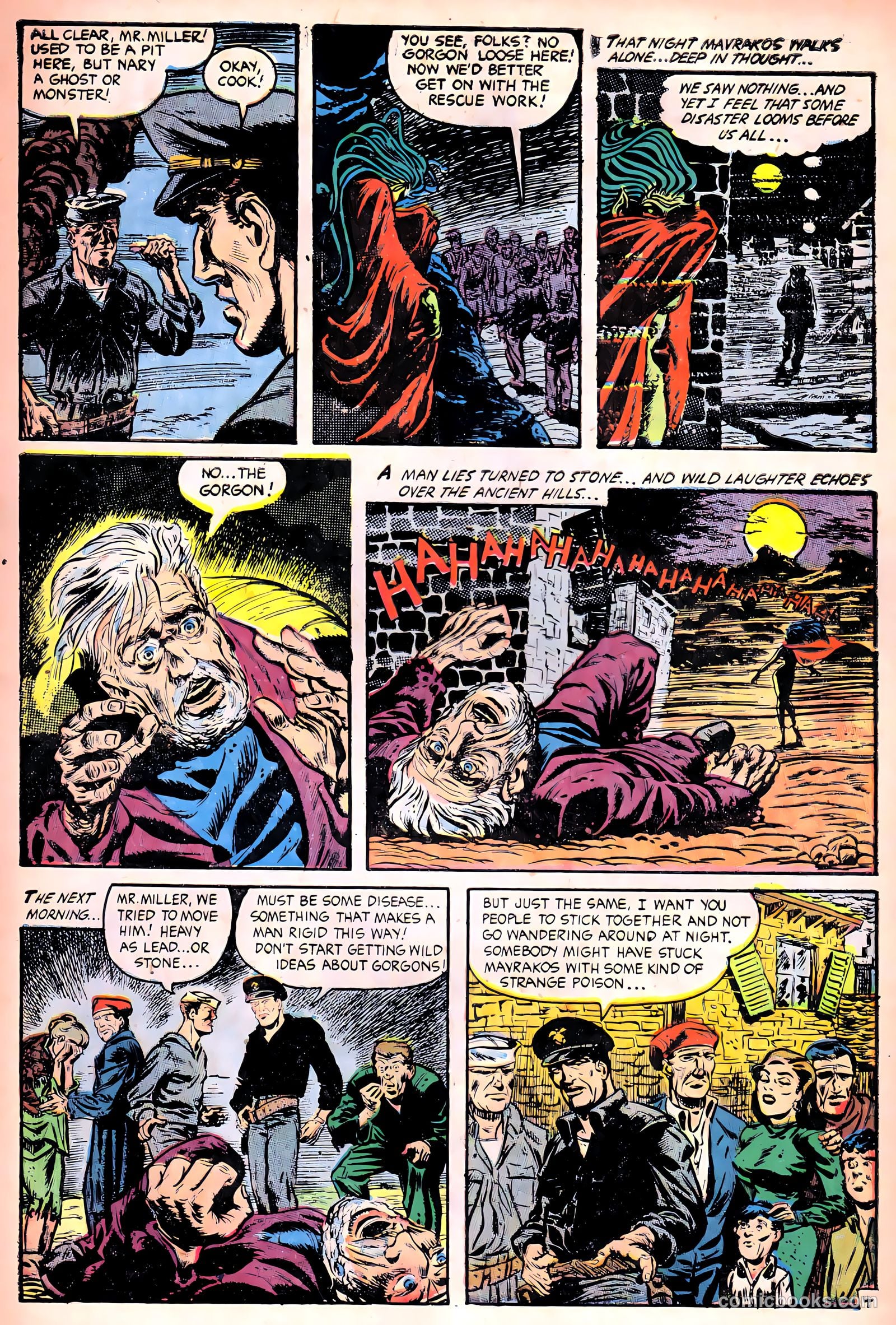 Ghost Comics #10 (1954, Fiction House) — page 7 of 36