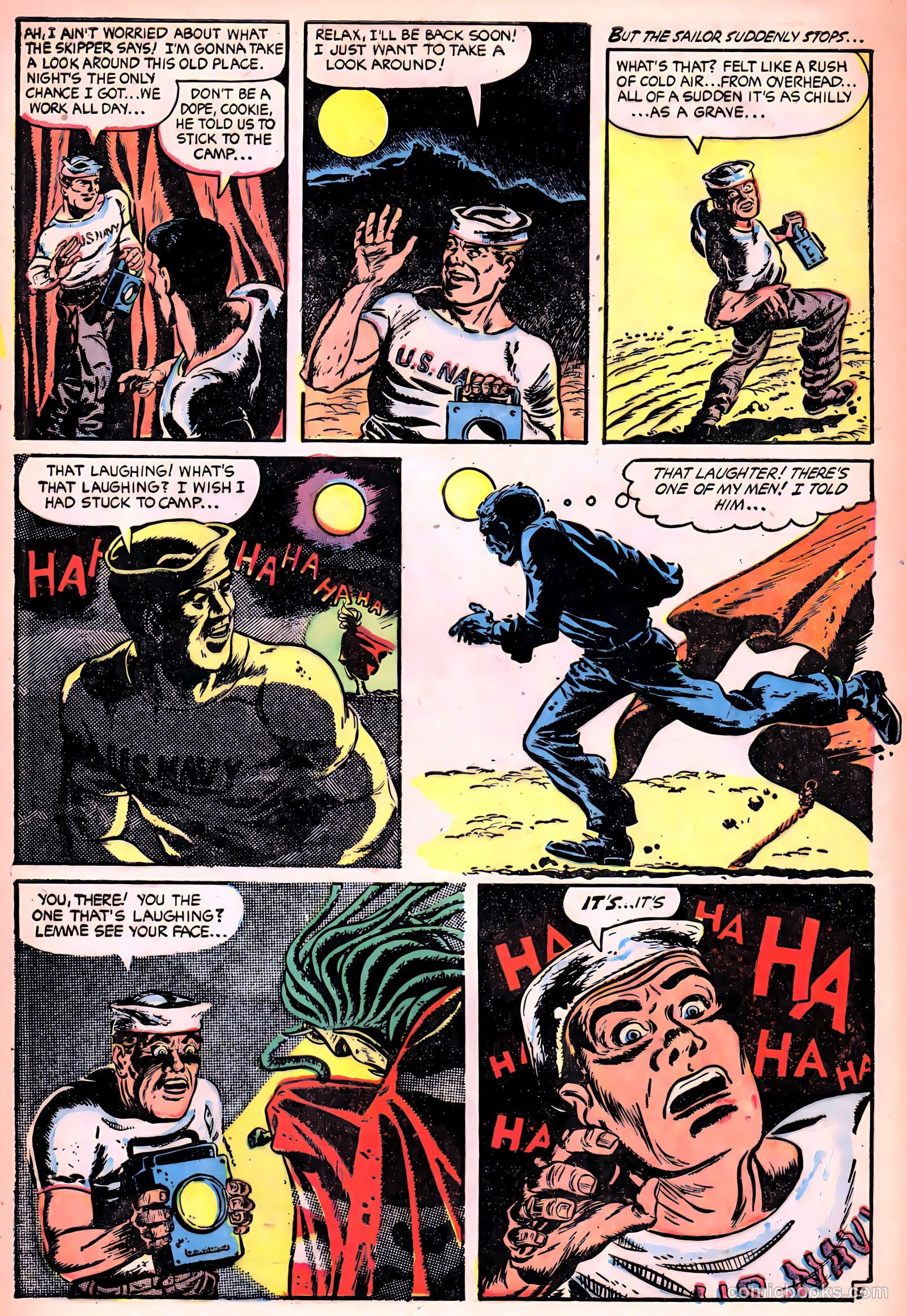 Ghost Comics #10 (1954, Fiction House) — page 8 of 36