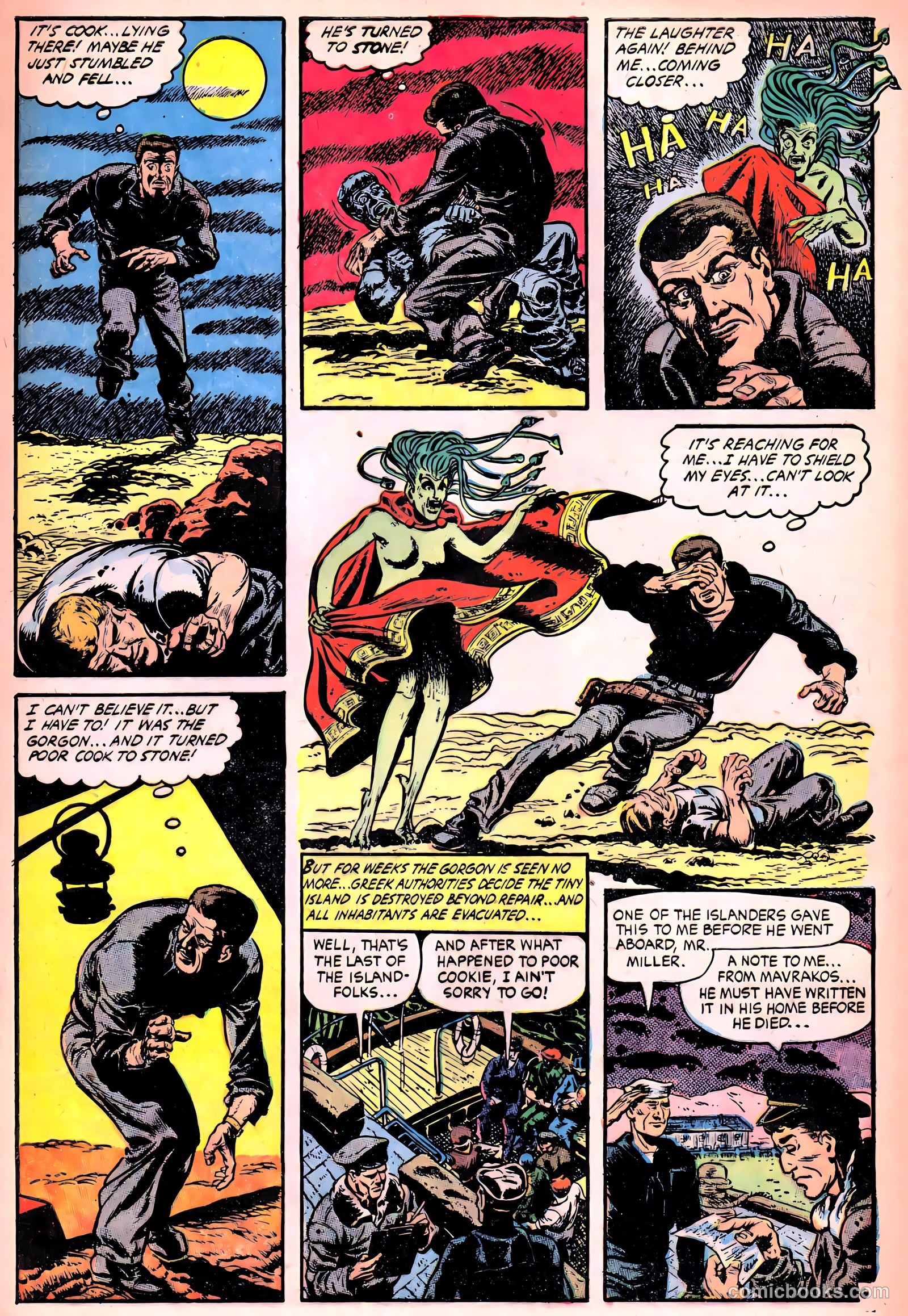 Ghost Comics #10 (1954, Fiction House) — page 9 of 36