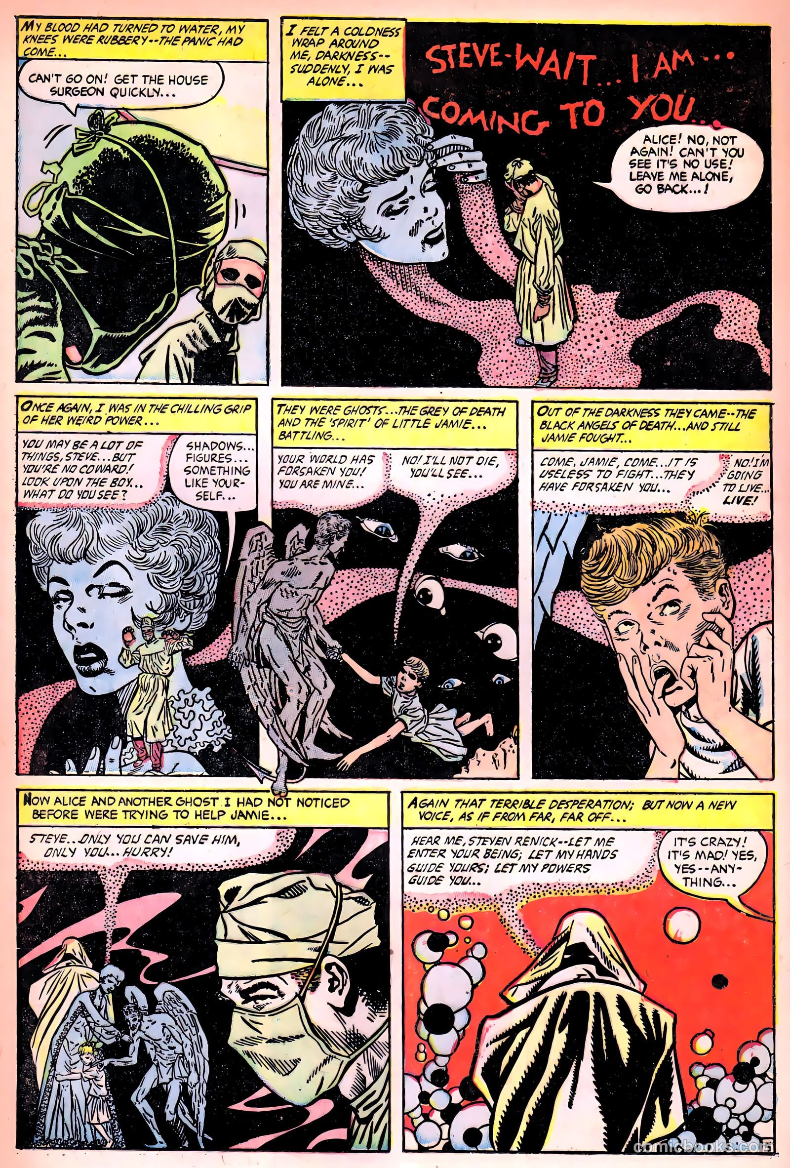 Ghost Comics #10 (1954, Fiction House) — page 16 of 36