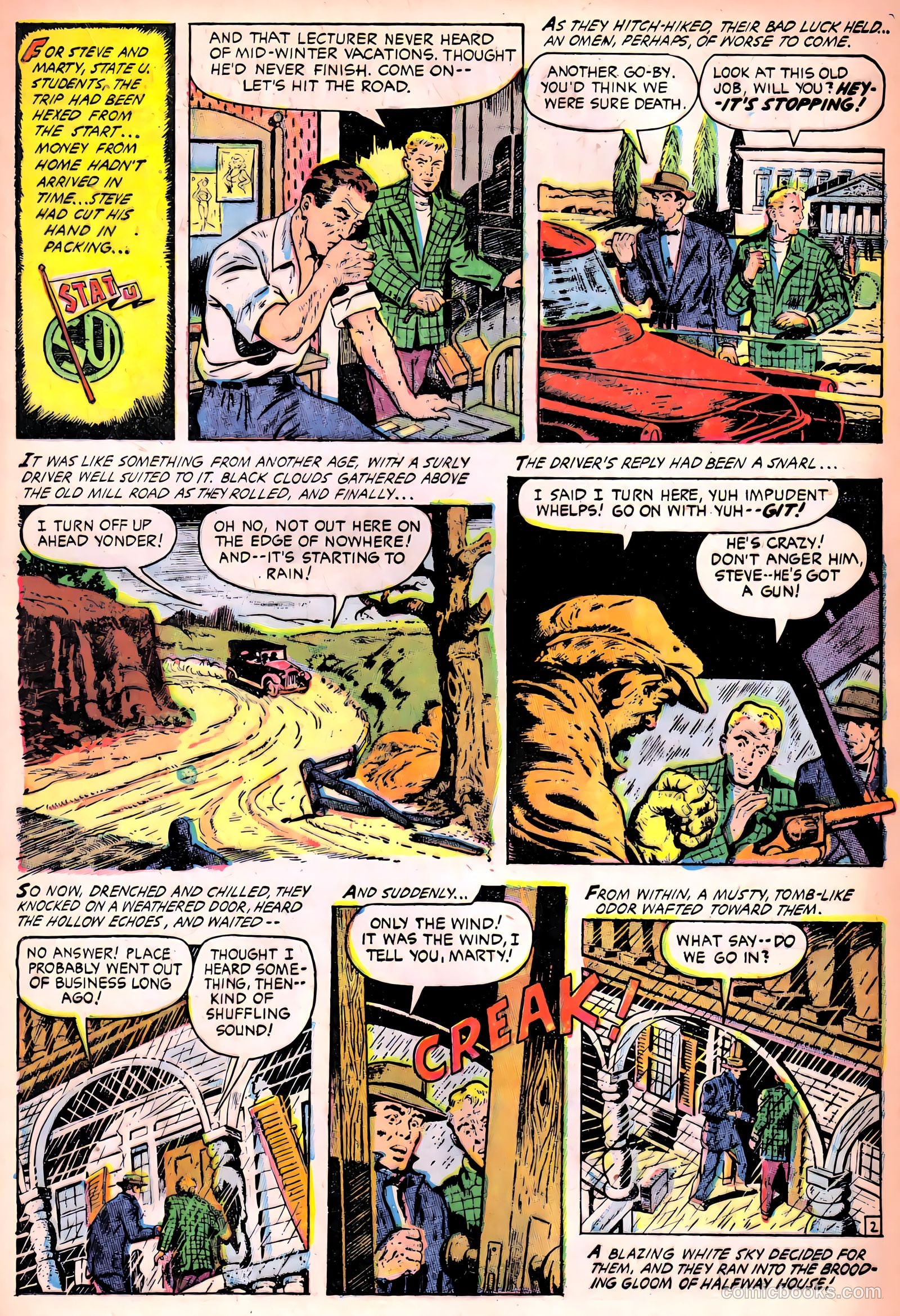 Ghost Comics #10 (1954, Fiction House) — page 21 of 36