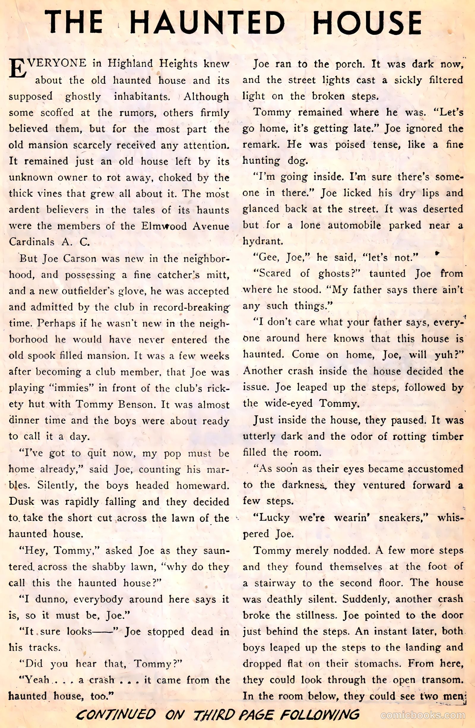 Ghost Comics #4 (1952, Fiction House) — page 17 of 36
