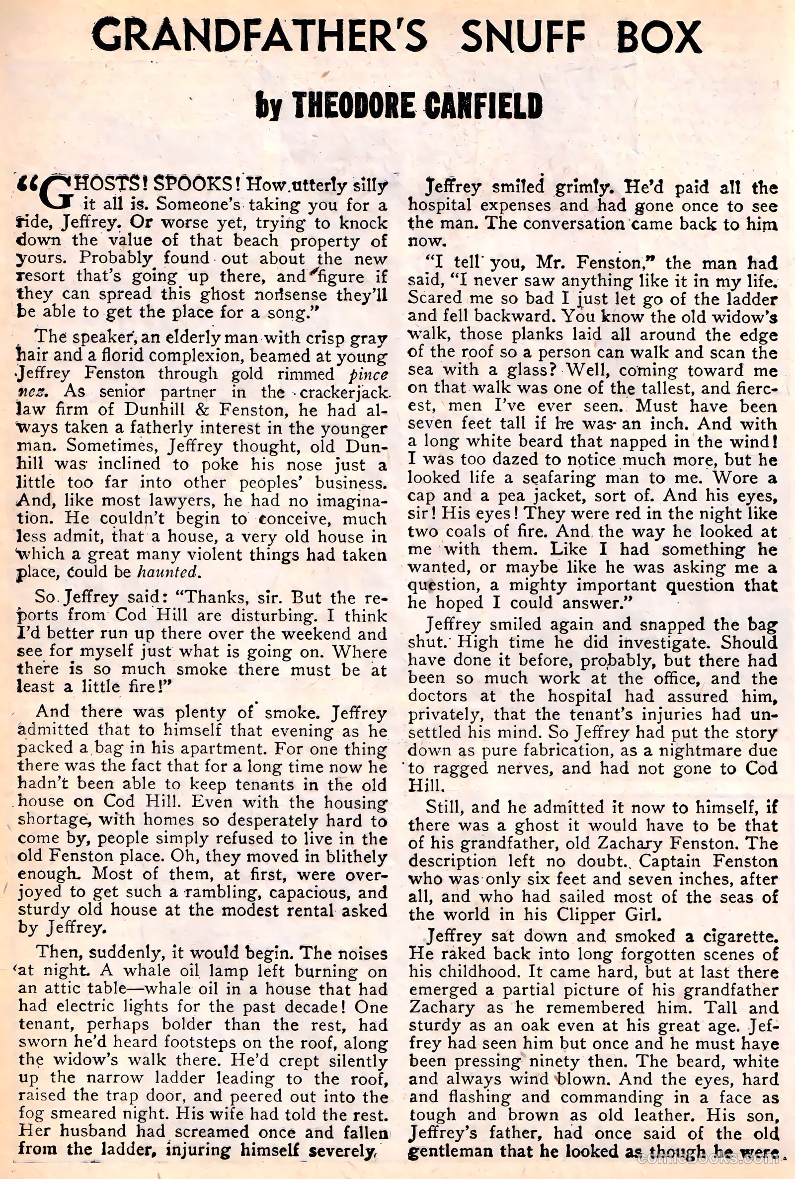 Ghost Comics #5 (1952, Fiction House) — page 16 of 36